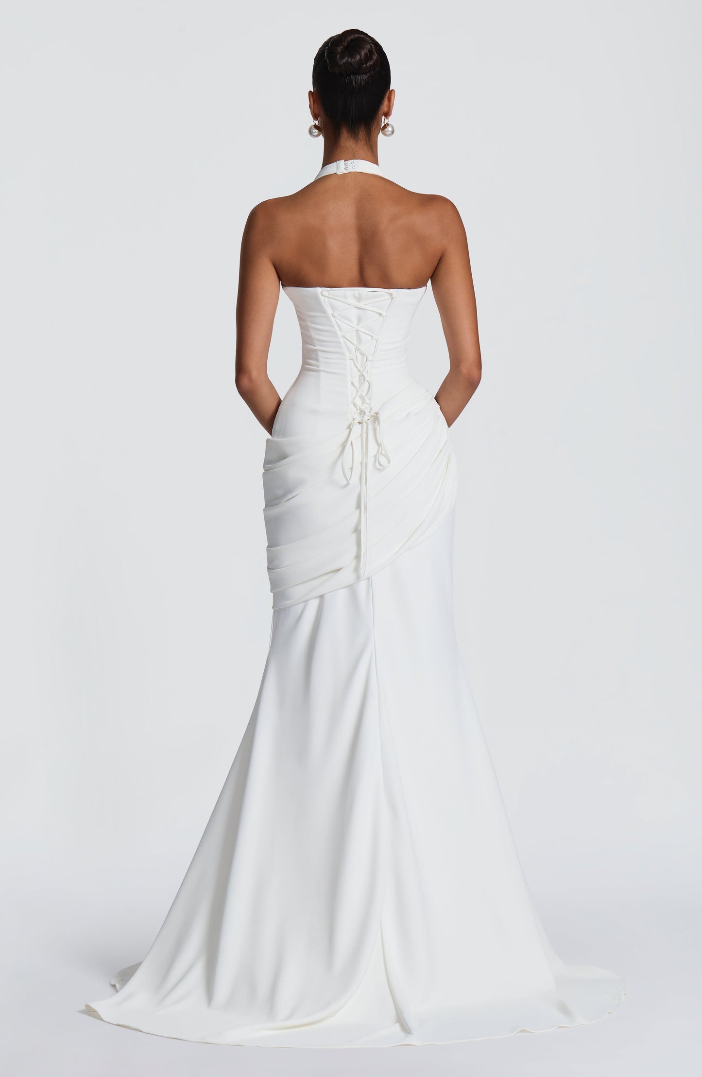Nehemia Gown - Ivory Dress Fardora Premium Exclusive Design