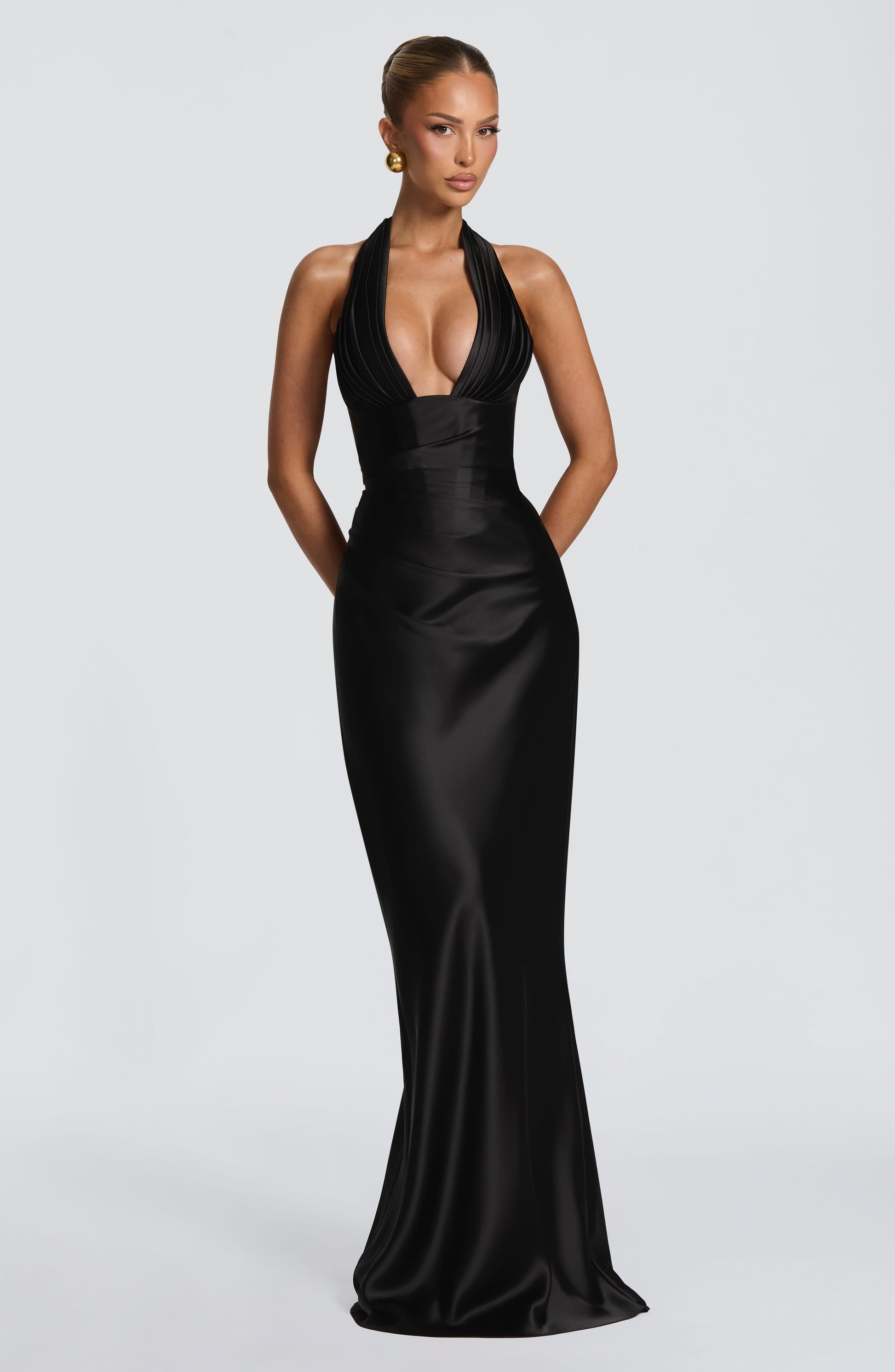 Elowen Maxi Dress - Black Dress XS Fardora Premium Exclusive Design