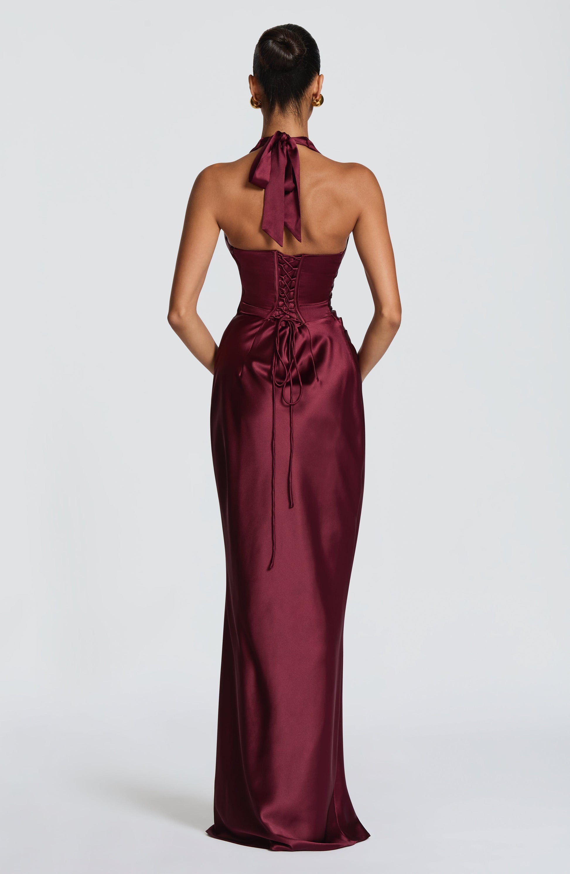 Elowen Maxi Dress - Cherry Lacquer Dress Fardora Premium Exclusive Design