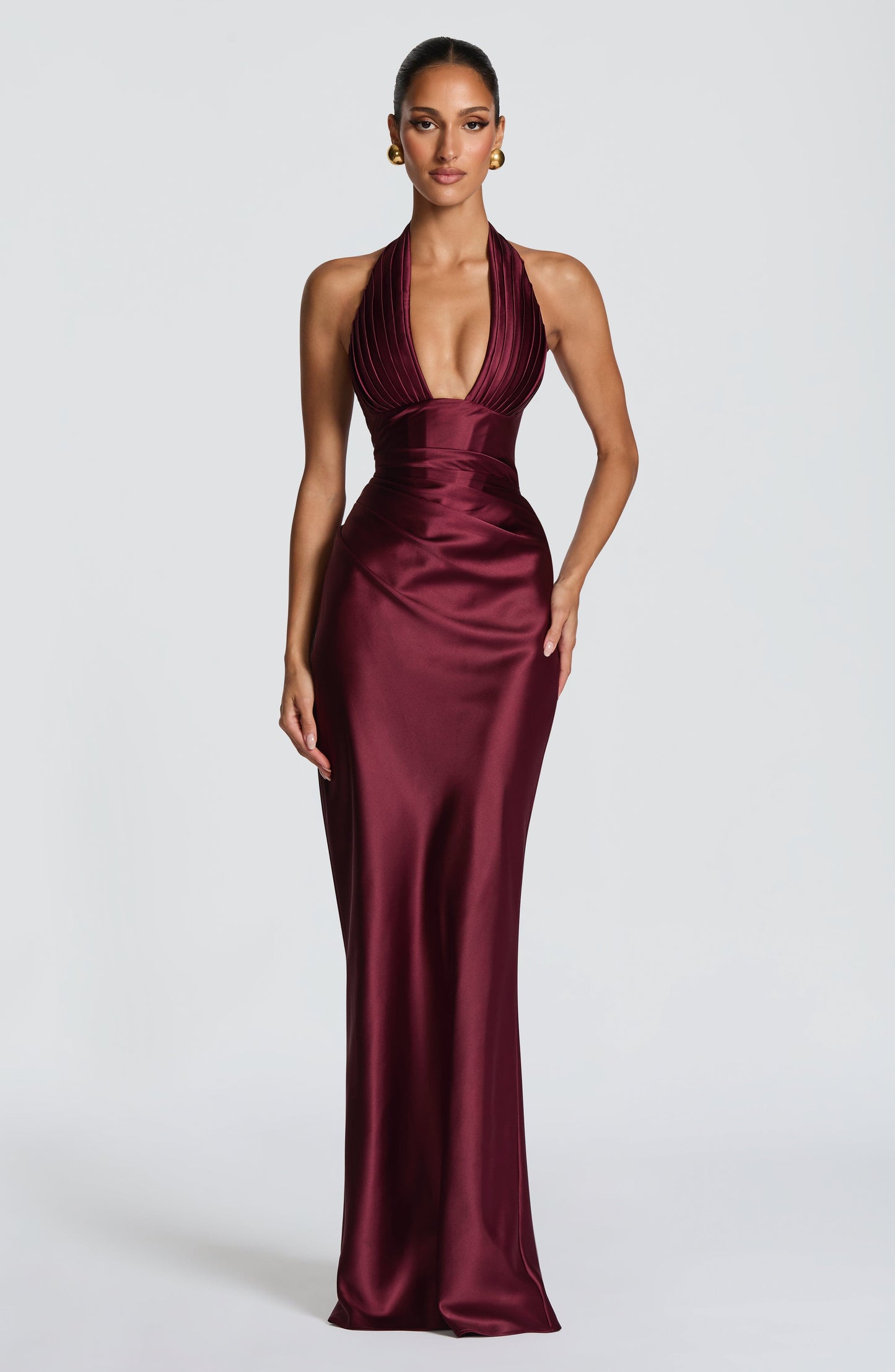 Elowen Maxi Dress - Cherry Lacquer Dress Fardora Premium Exclusive Design