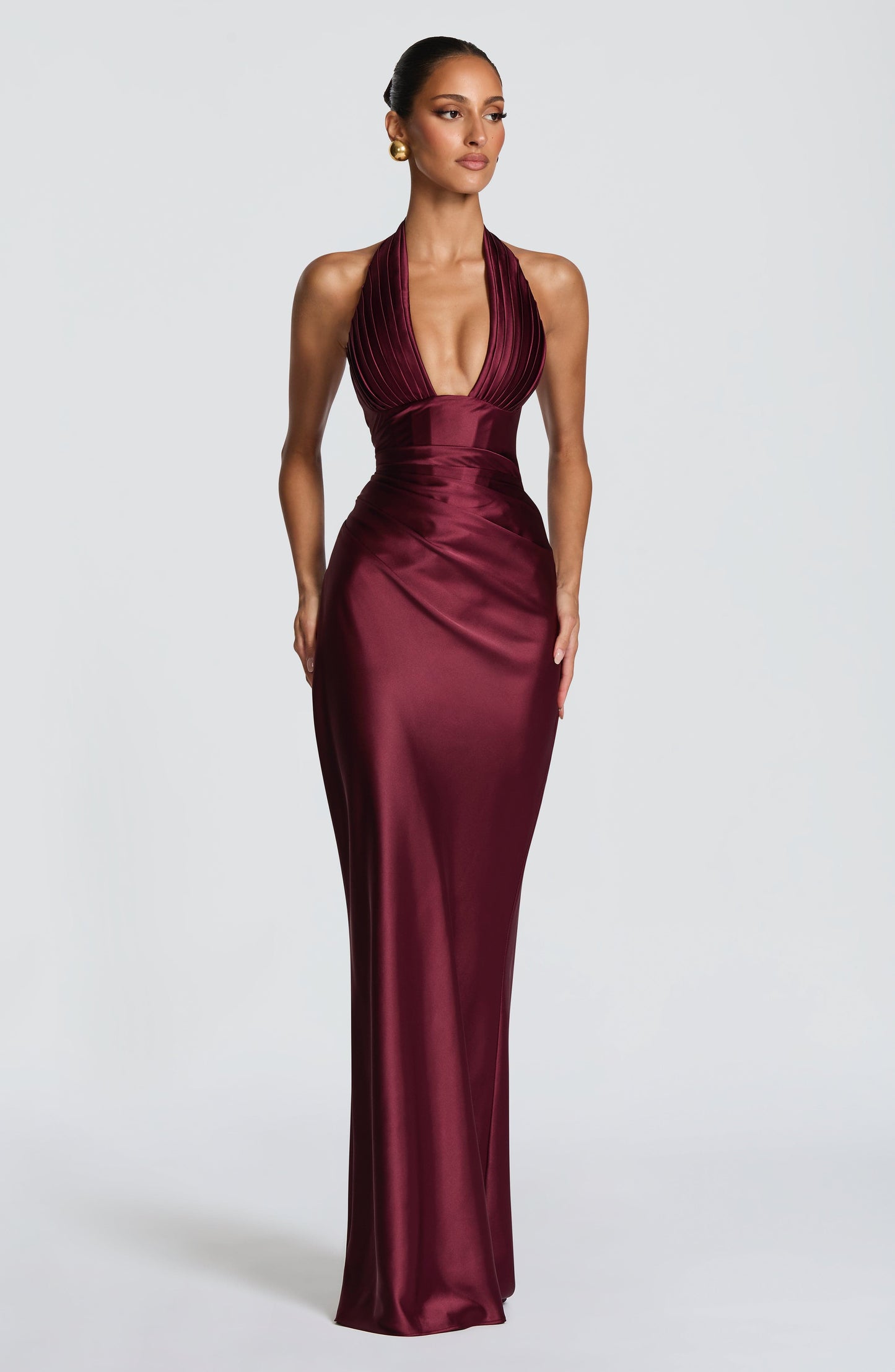 Elowen Maxi Dress - Cherry Lacquer Dress XS Fardora Premium Exclusive Design
