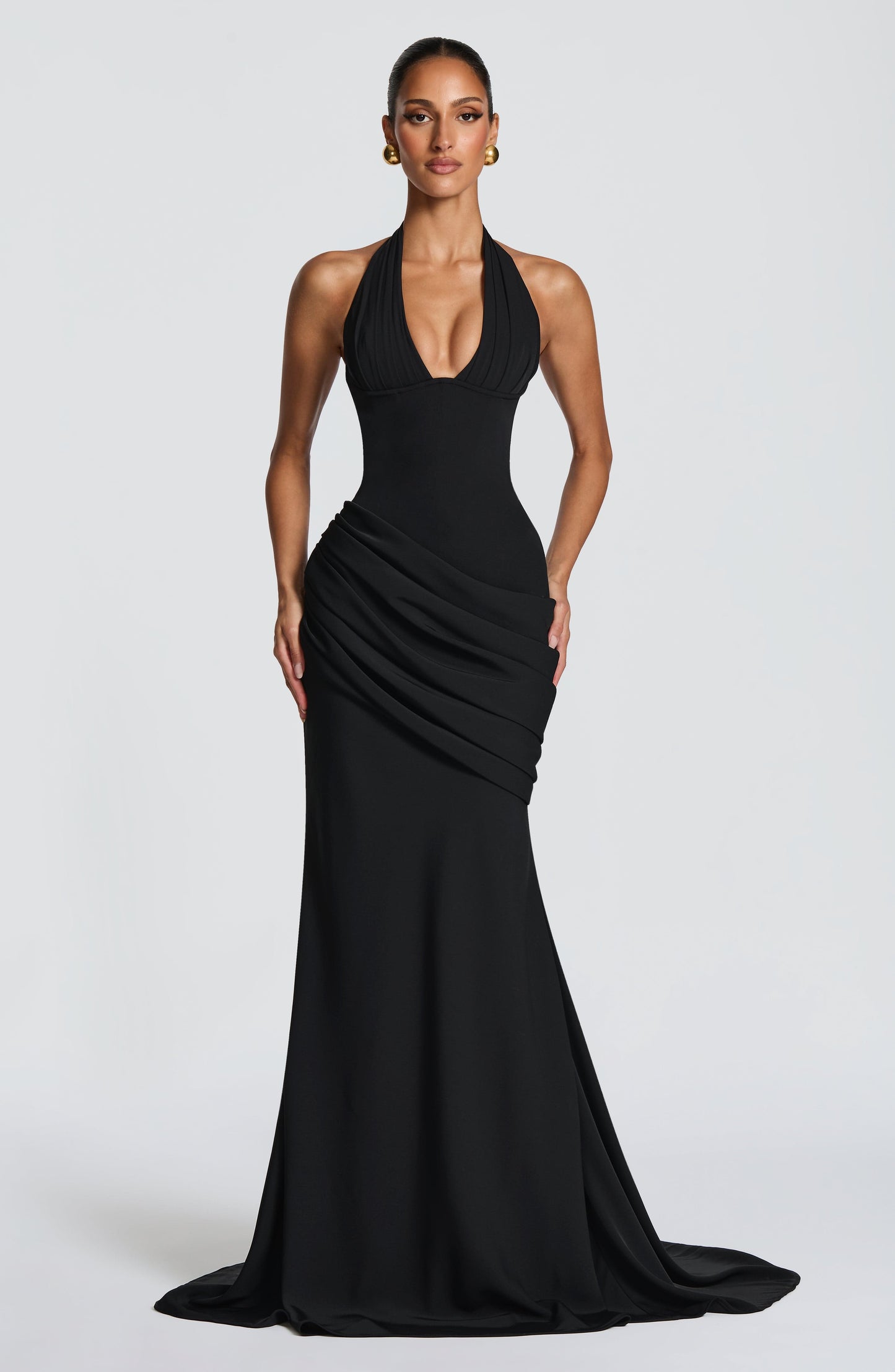 Nehemia Gown - Black Dress XS Fardora Premium Exclusive Design