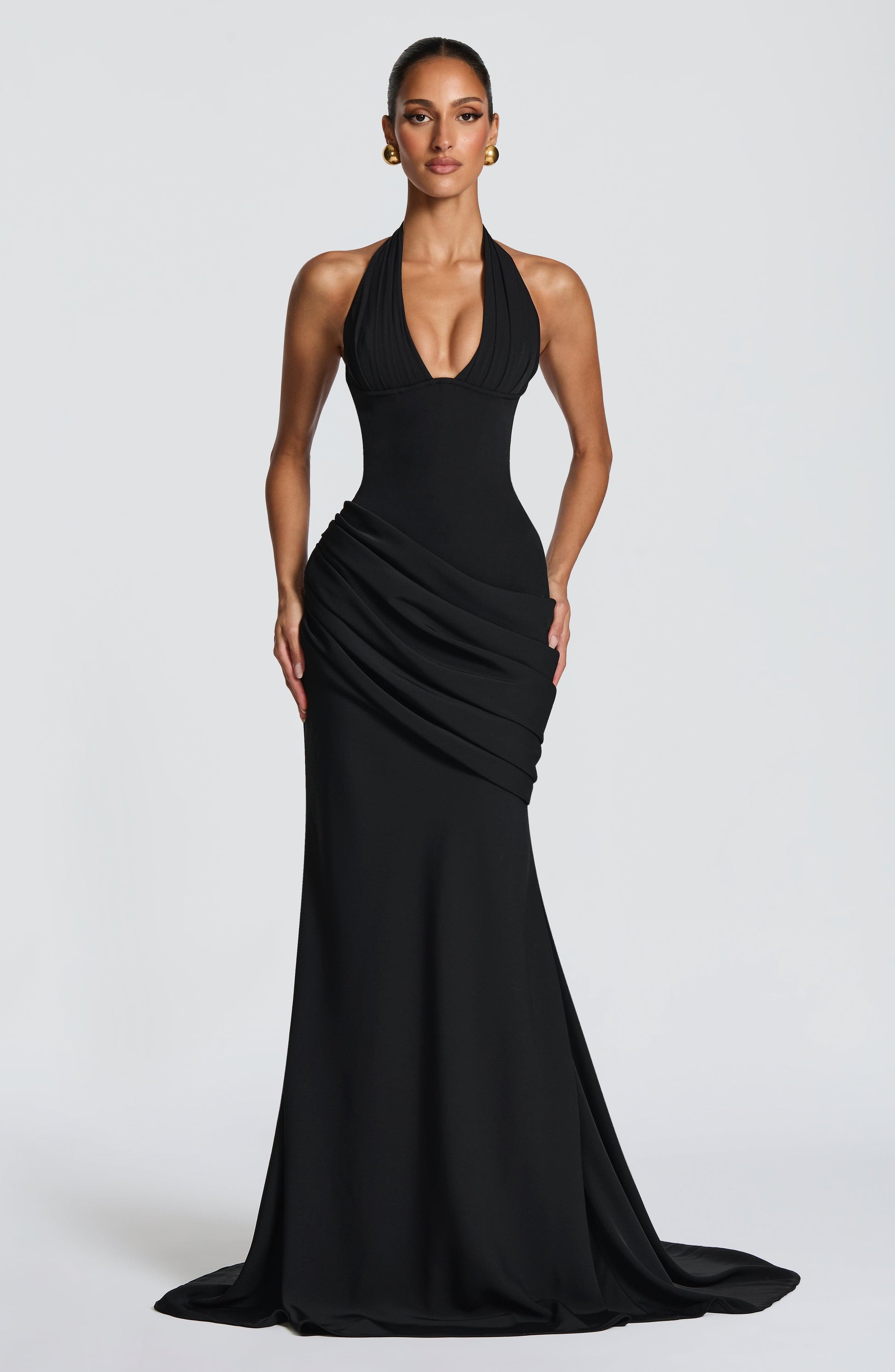 Nehemia Gown - Black Dress XS Fardora Premium Exclusive Design