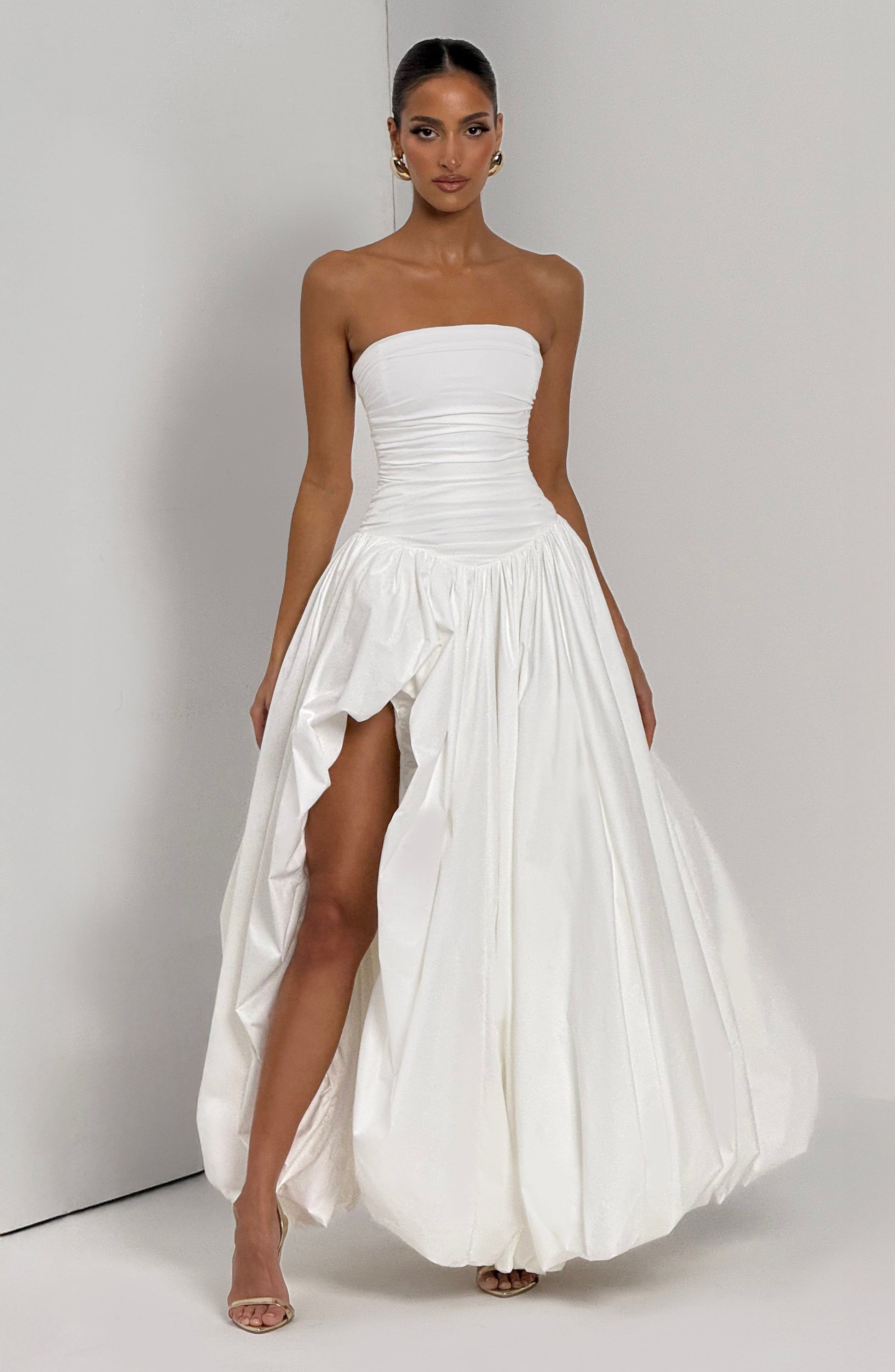 Jillian Maxi Dress - Ivory Dress Babyboo Fashion Premium Exclusive Design