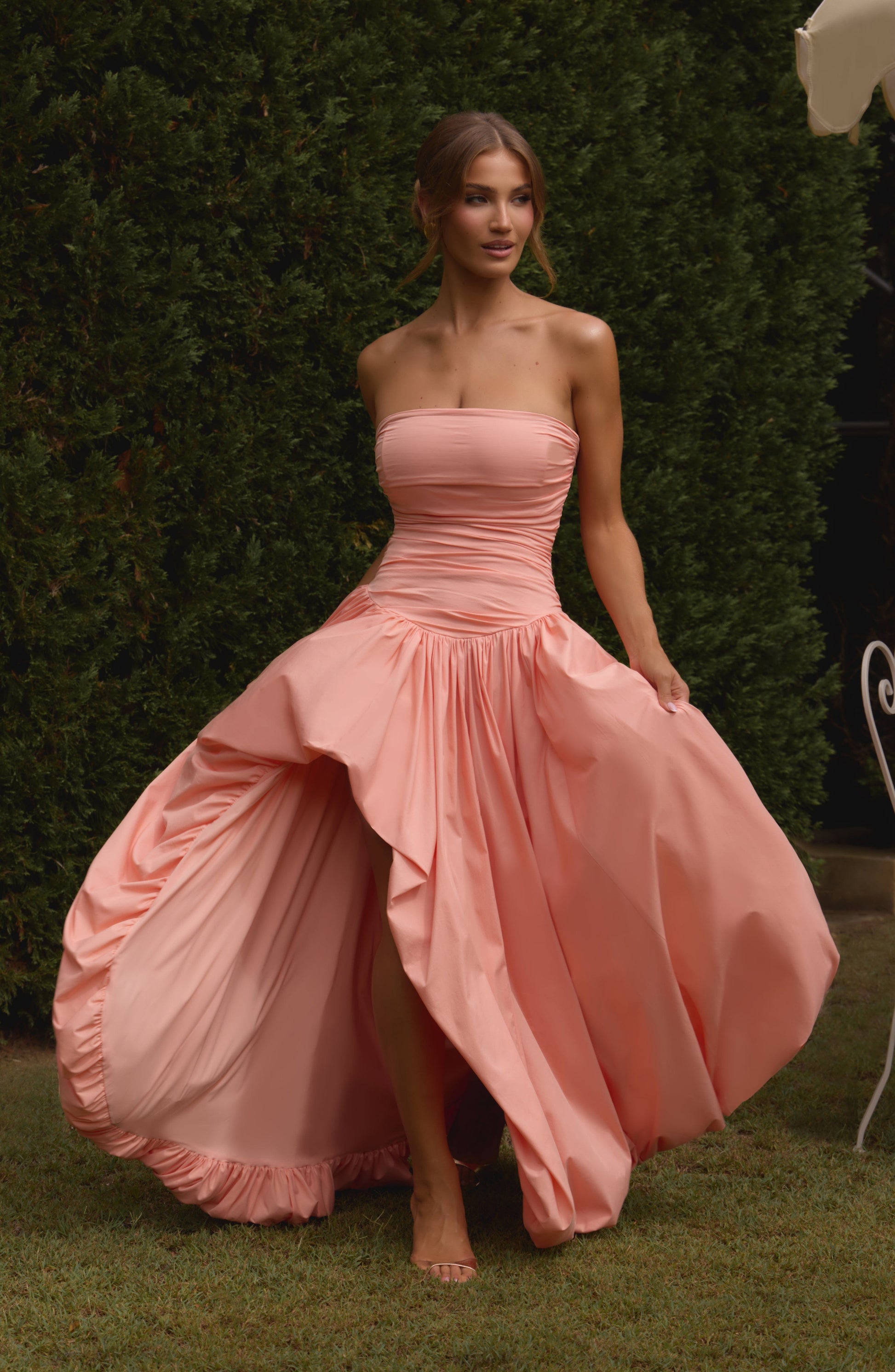 Jillian Maxi Dress - Peach Dress Babyboo Fashion Premium Exclusive Design