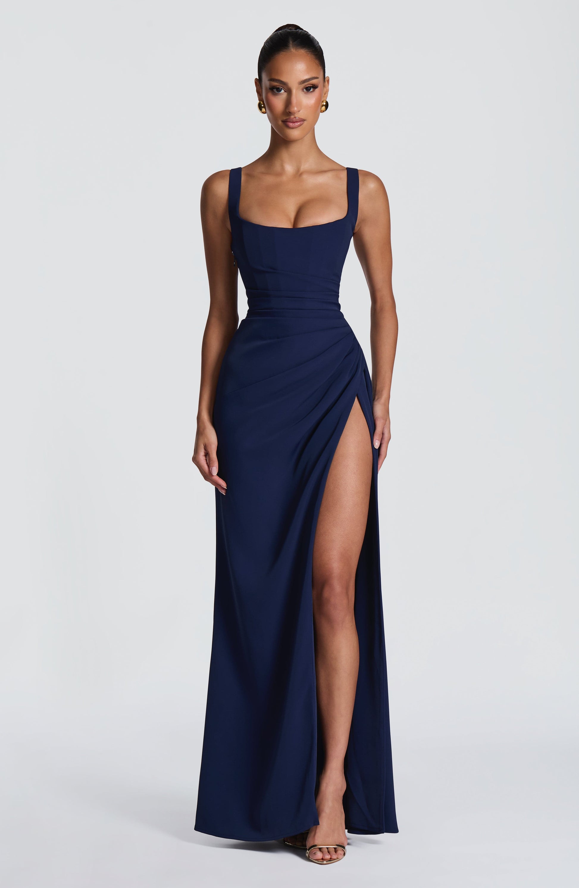 Laleh Maxi Dress - Navy Dress Fardora Premium Exclusive Design