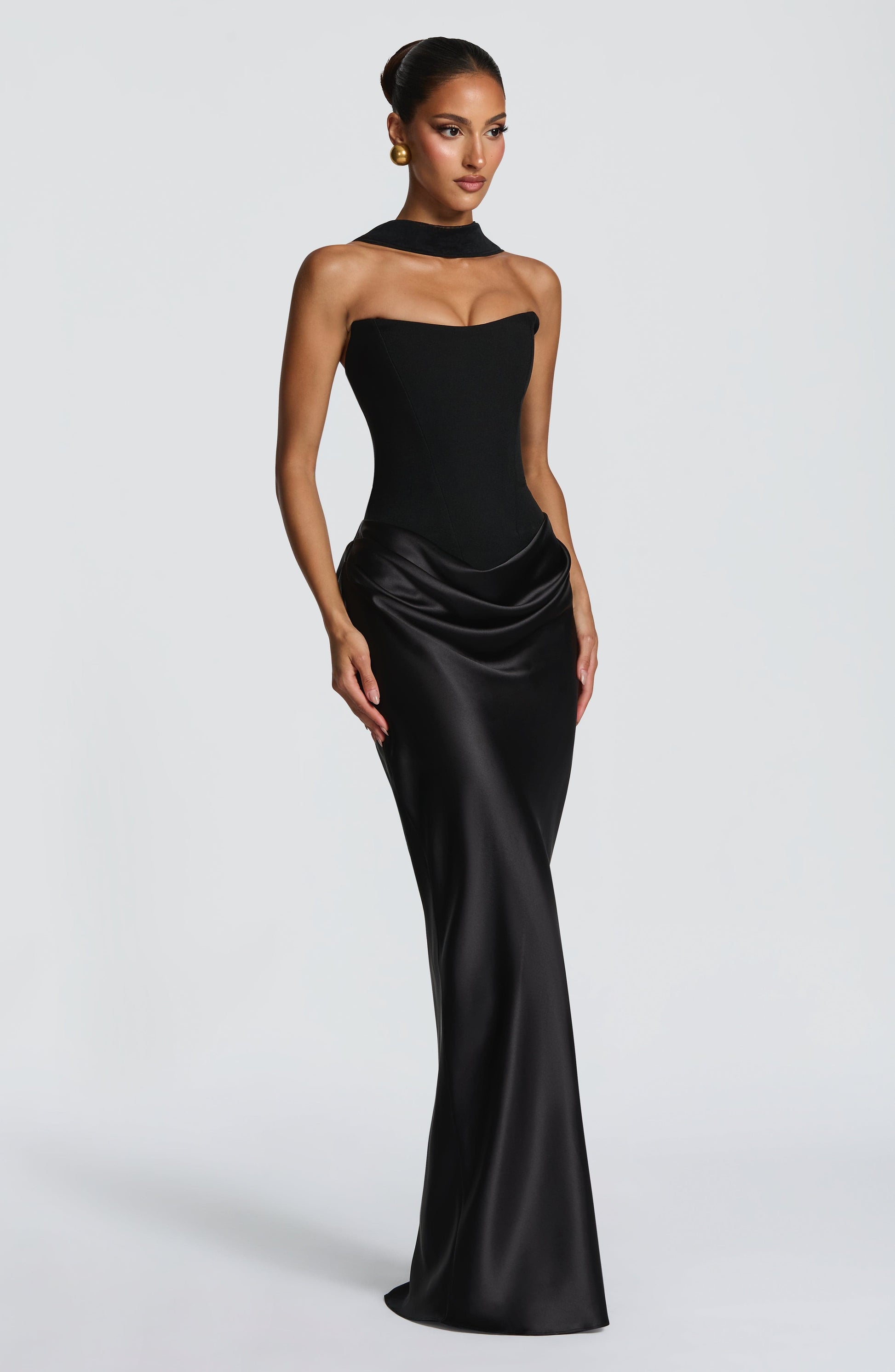 Maggie Maxi Dress - Black Dress Fardora Premium Exclusive Design