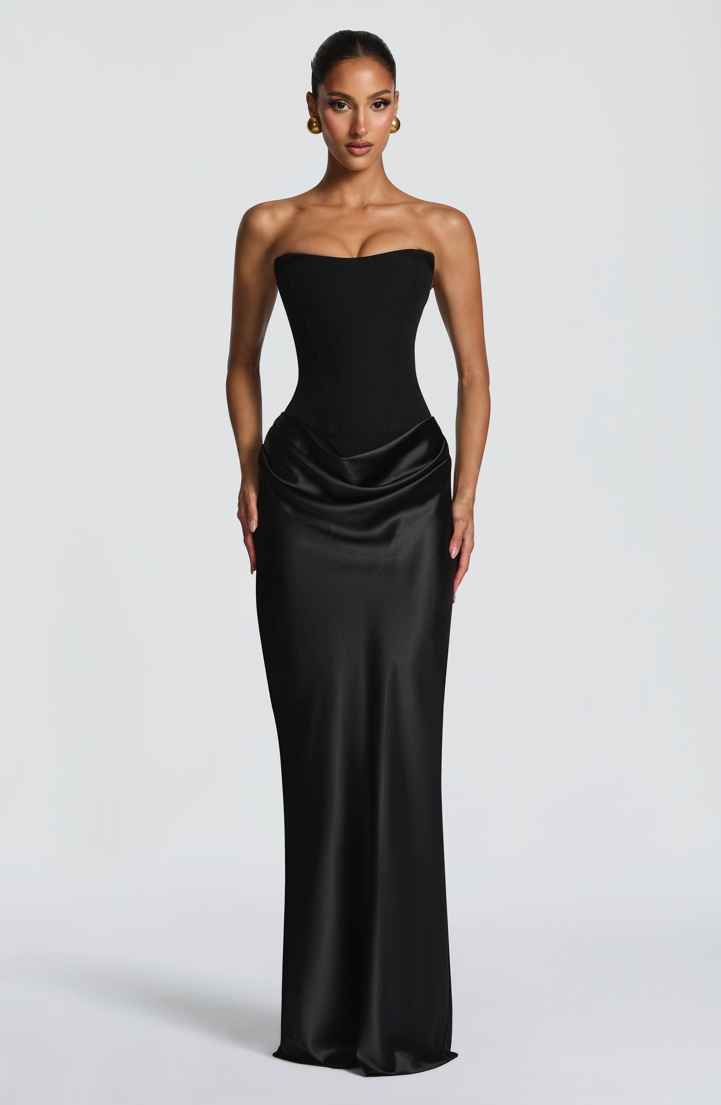 Maggie Maxi Dress - Black Dress Fardora Premium Exclusive Design