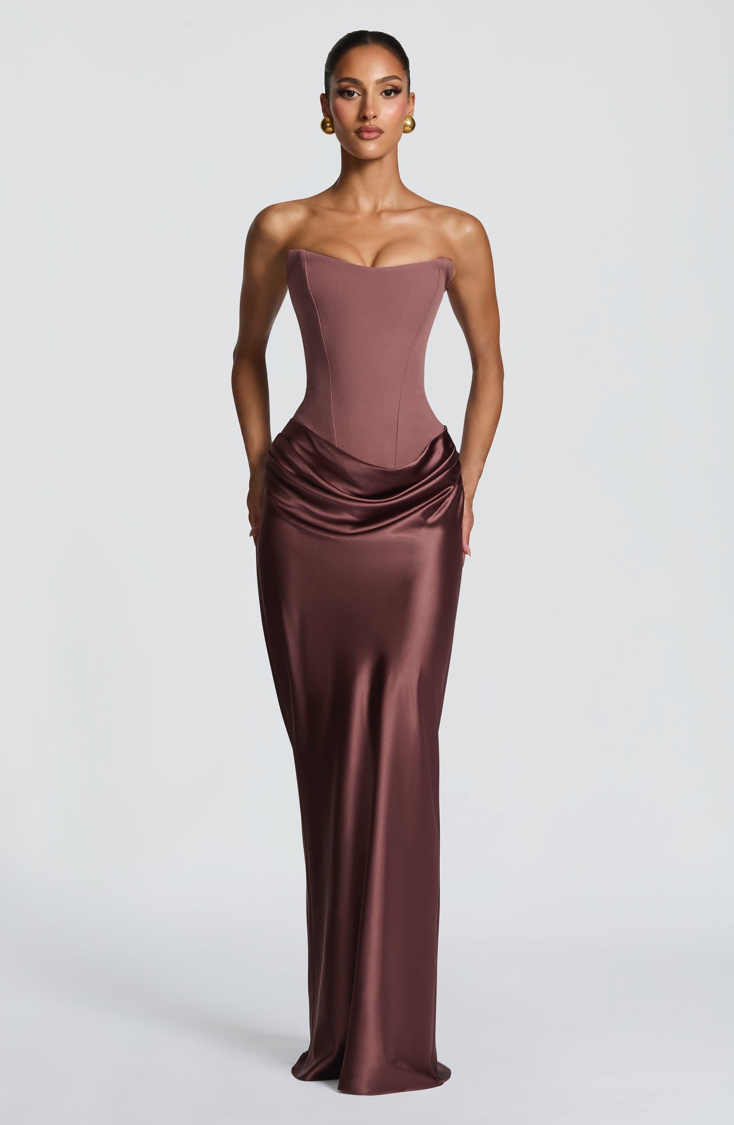 Maggie Maxi Dress - Dusty Rose Dress XS Fardora Premium Exclusive Design