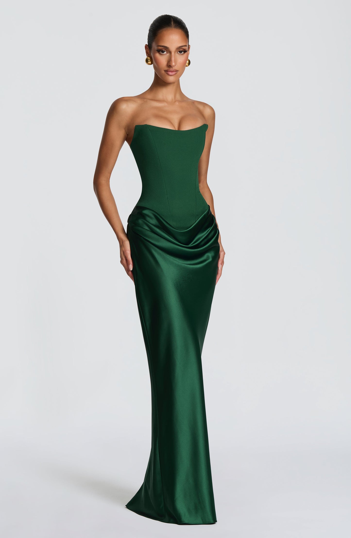 Maggie Maxi Dress - Emerald Dress Fardora Premium Exclusive Design