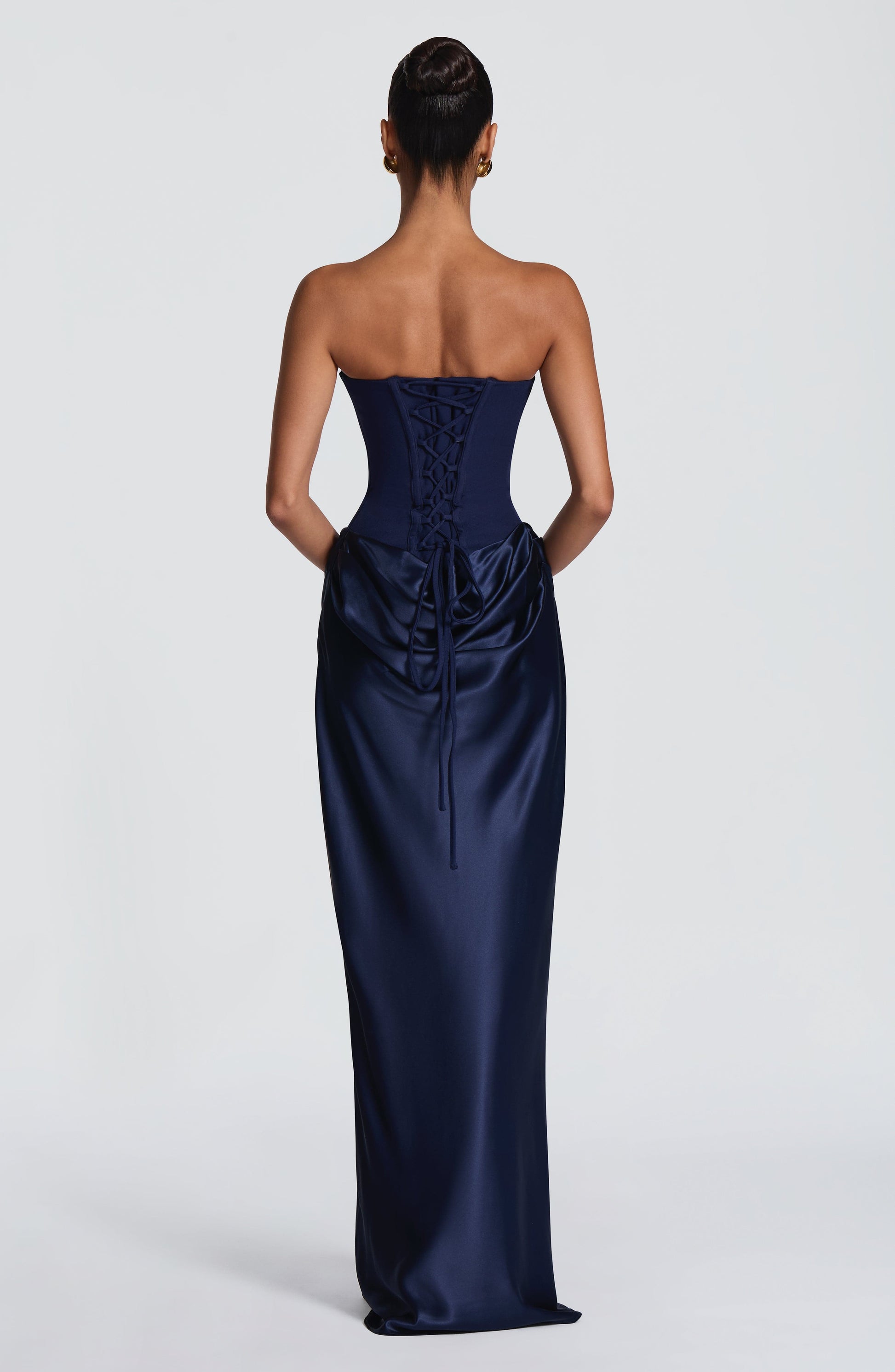 Maggie Maxi Dress - Navy Dress Fardora Premium Exclusive Design