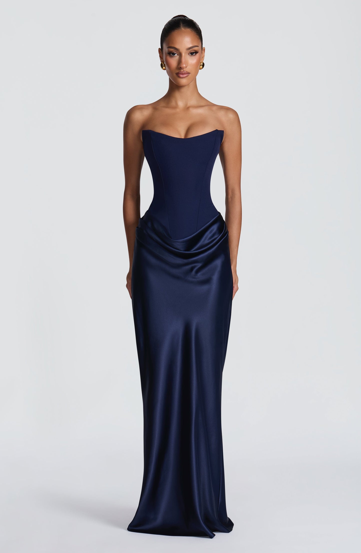 Maggie Maxi Dress - Navy Dress XS Fardora Premium Exclusive Design