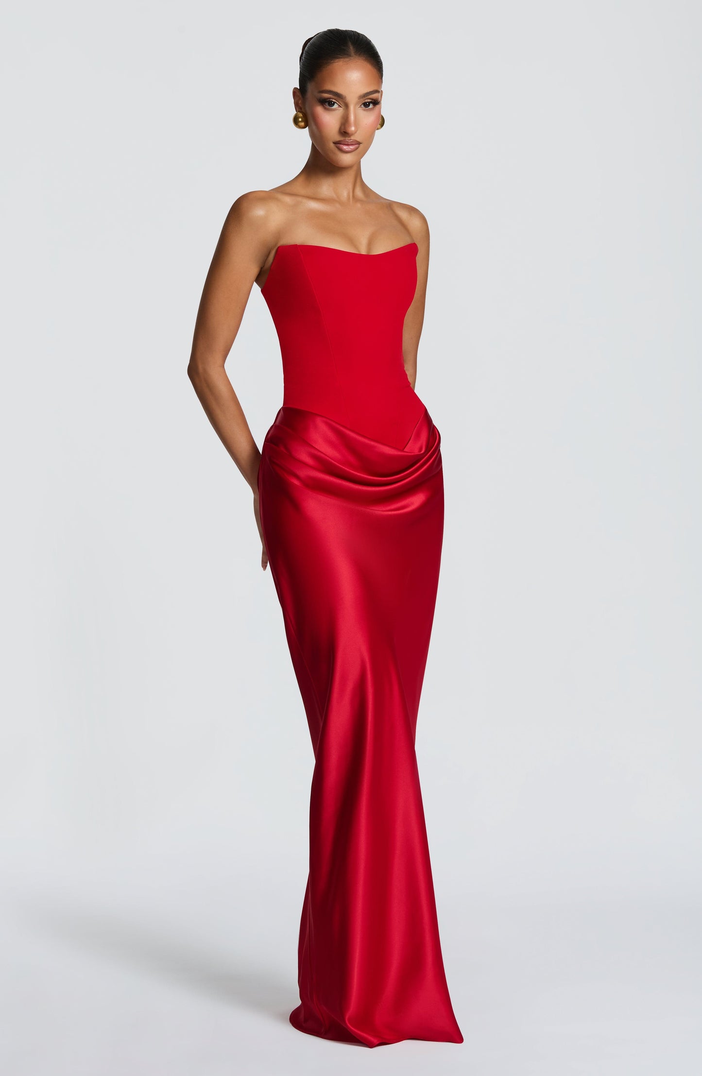 Maggie Maxi Dress - Red Dress Fardora Premium Exclusive Design