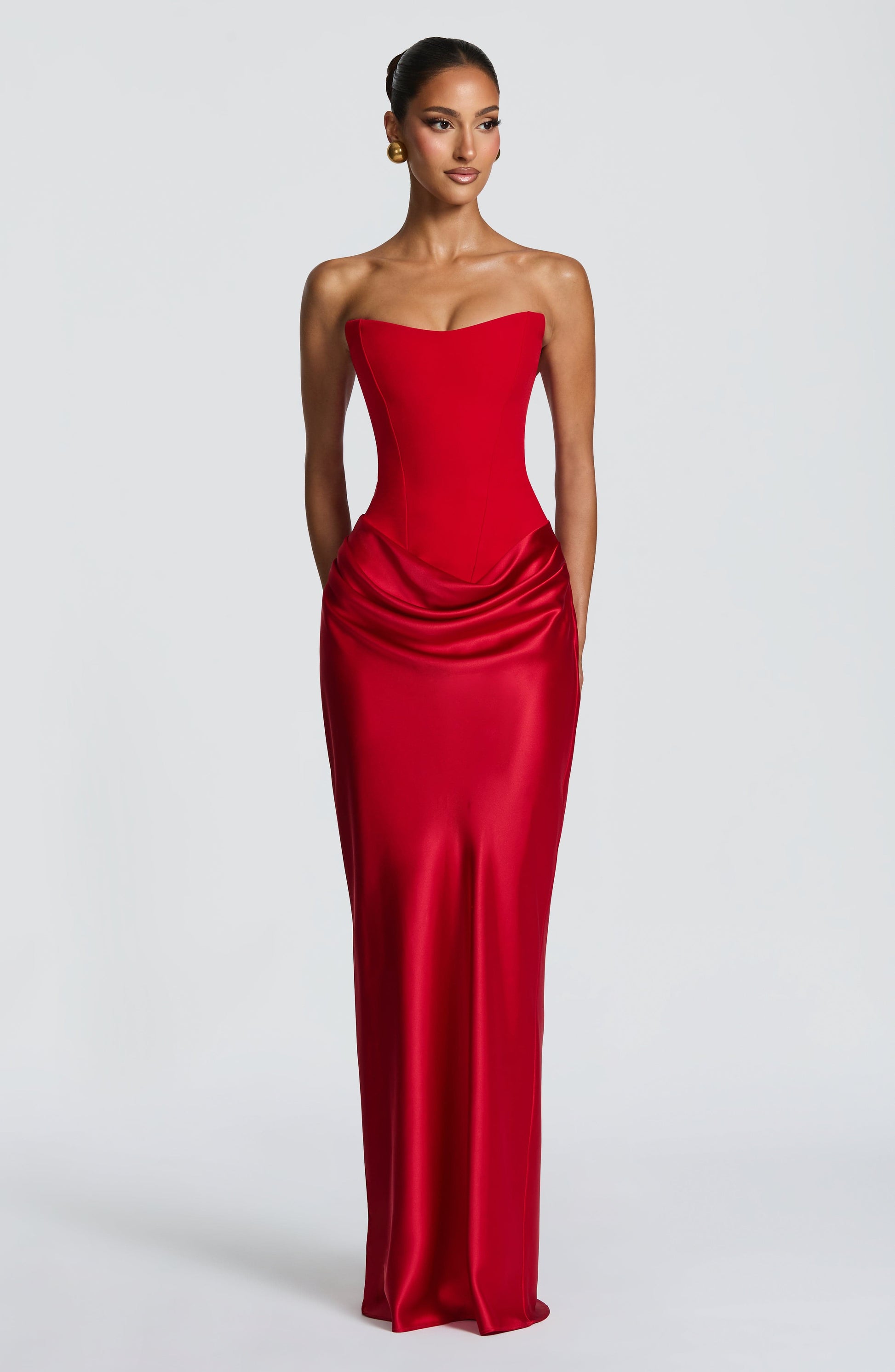 Maggie Maxi Dress - Red Dress Fardora Premium Exclusive Design