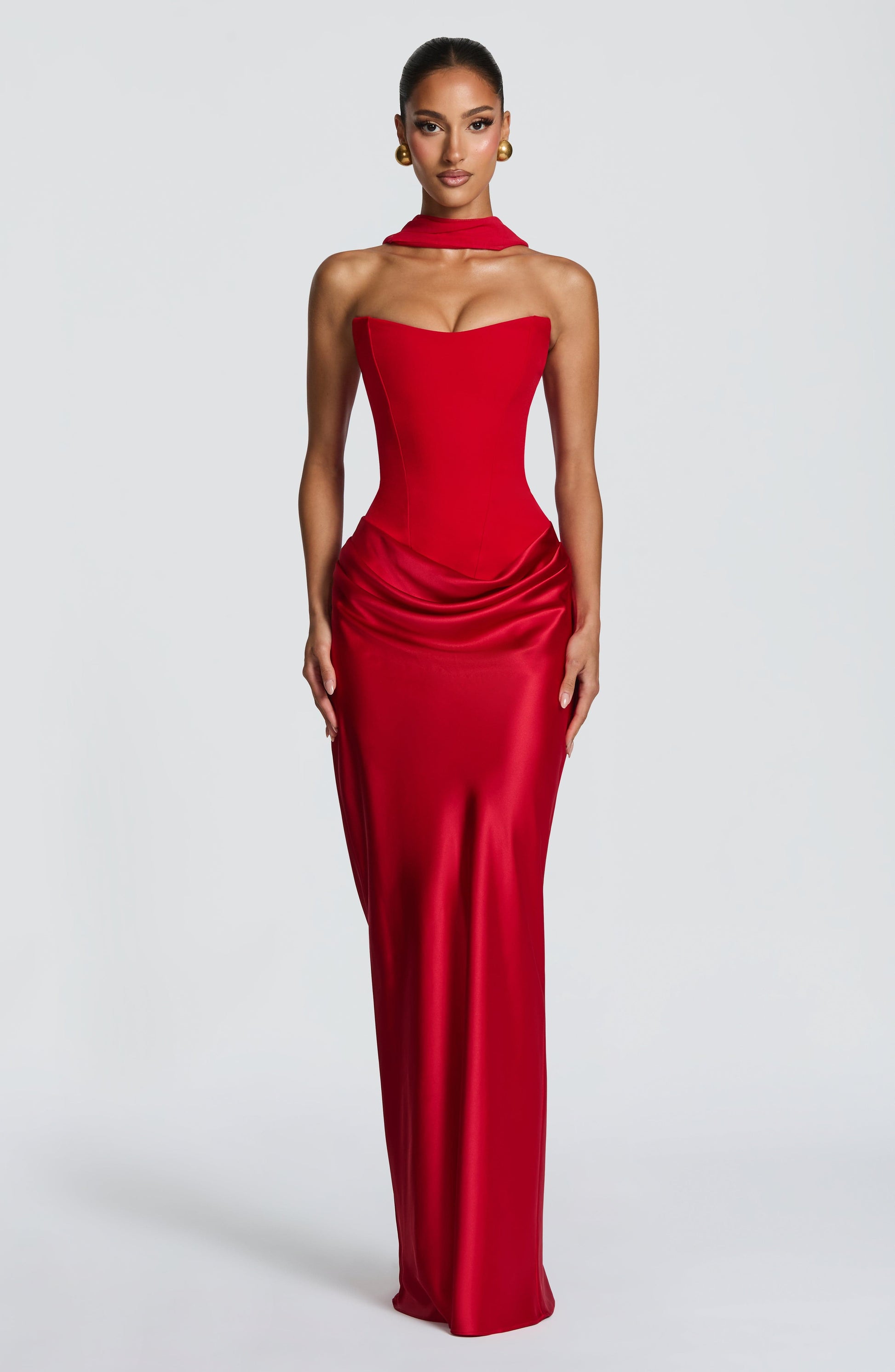 Maggie Maxi Dress - Red Dress Fardora Premium Exclusive Design