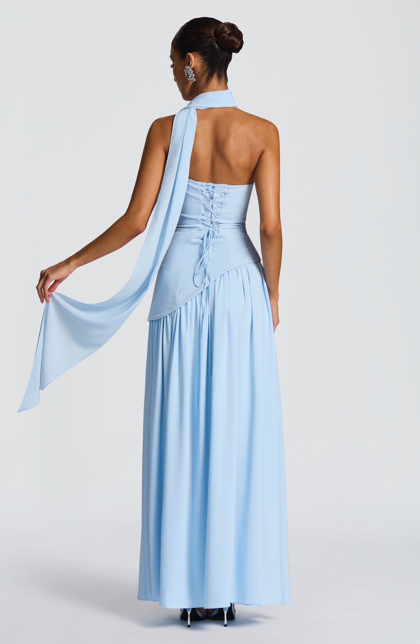 Maliyah Maxi Dress - Baby Blue Dress Fardora Premium Exclusive Design