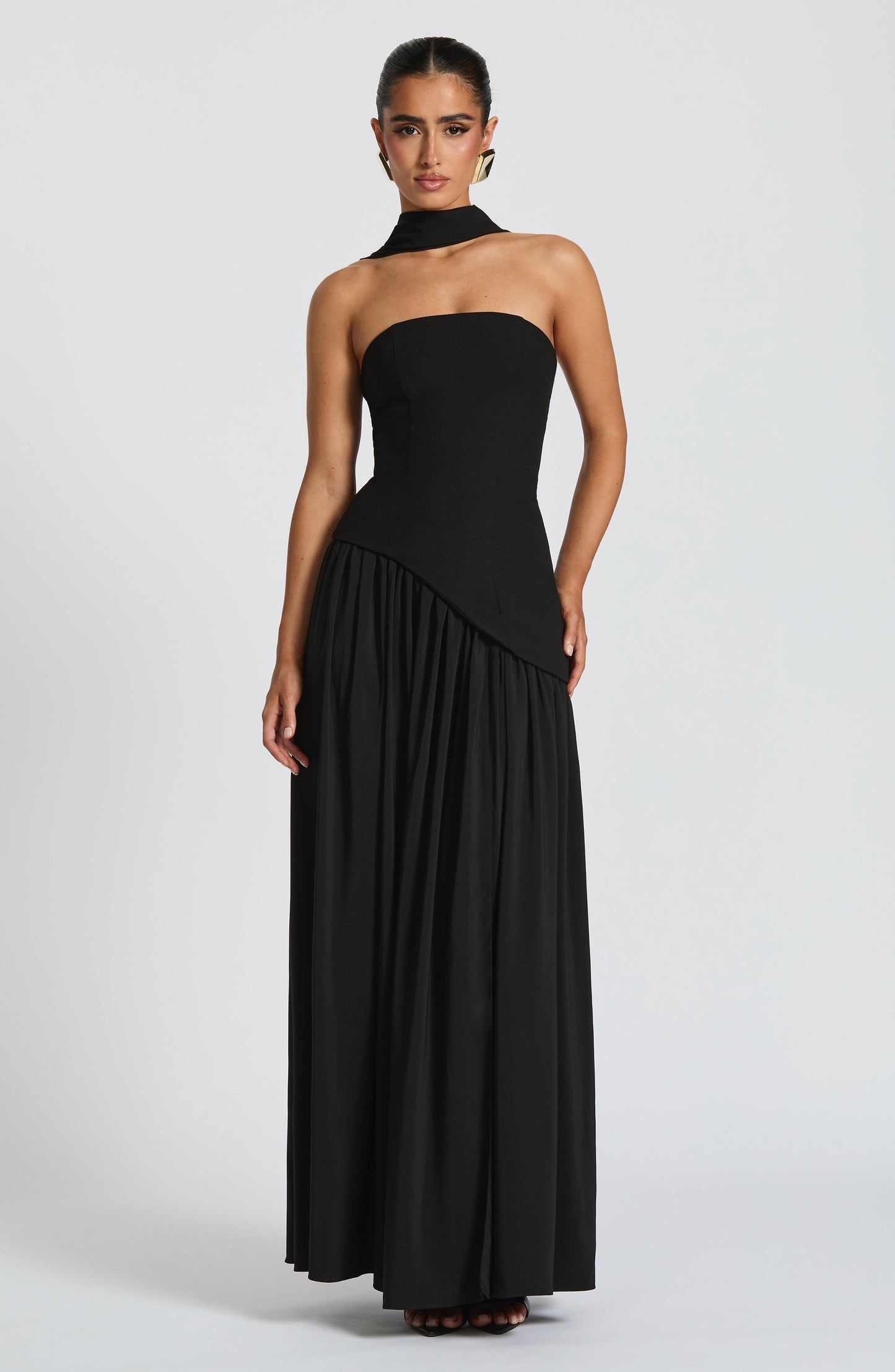 Maliyah Maxi Dress - Black Dress Fardora Premium Exclusive Design