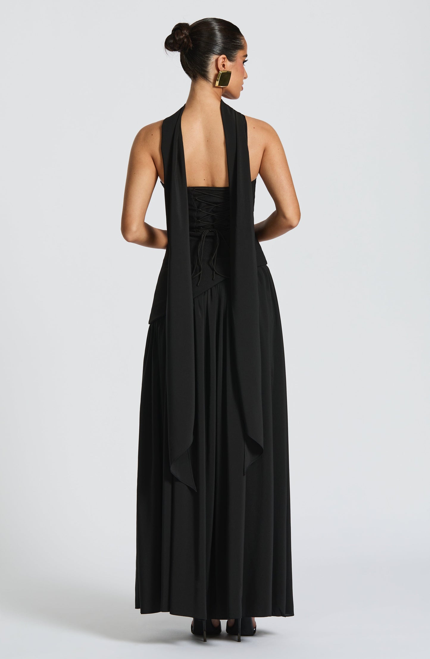 Maliyah Maxi Dress - Black Dress Fardora Premium Exclusive Design