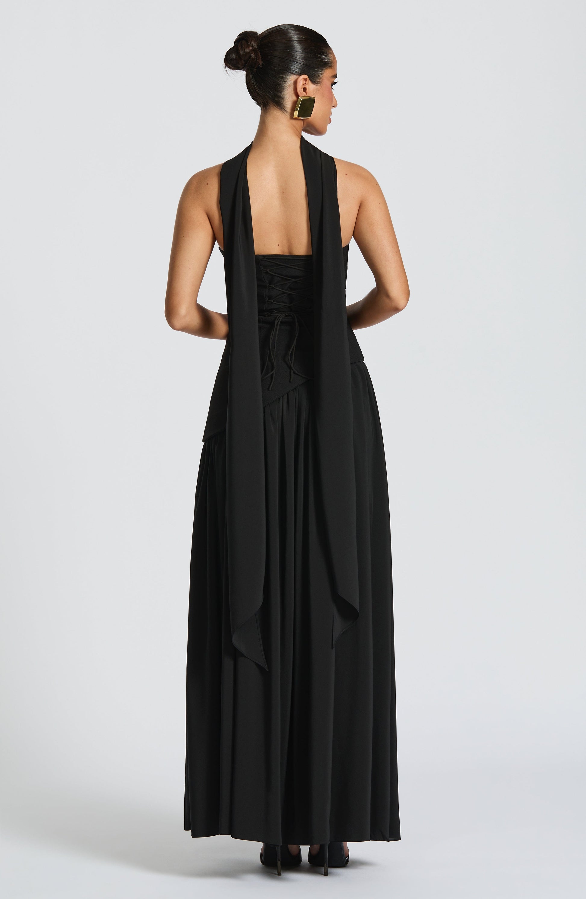 Maliyah Maxi Dress - Black Dress Fardora Premium Exclusive Design
