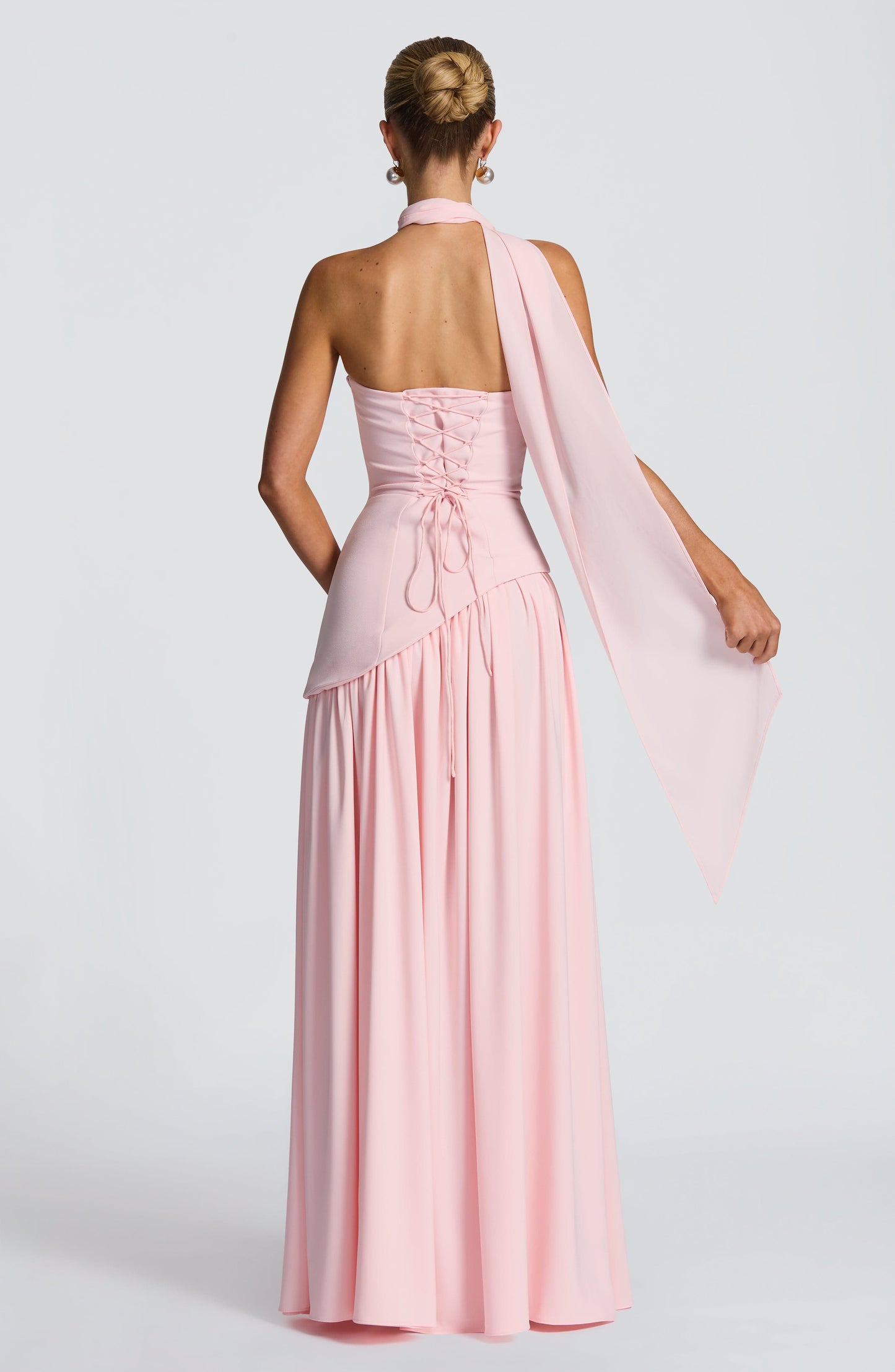 Maliyah Maxi Dress - Blush Dress Fardora Premium Exclusive Design