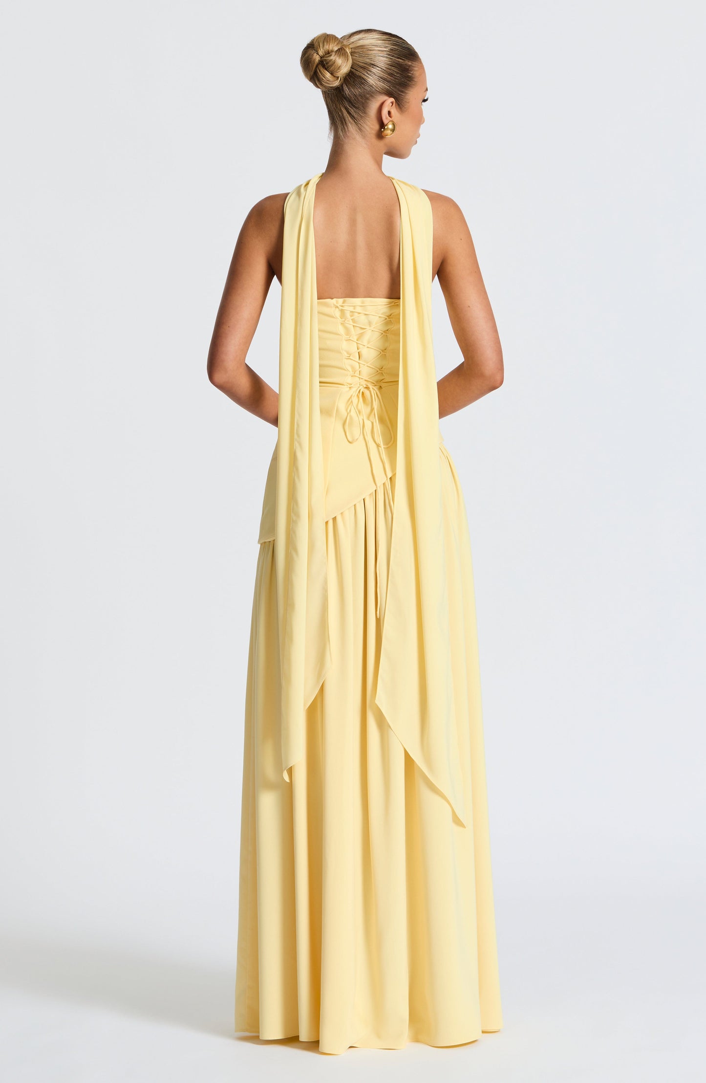 Maliyah Maxi Dress - Lemon Dress Fardora Premium Exclusive Design