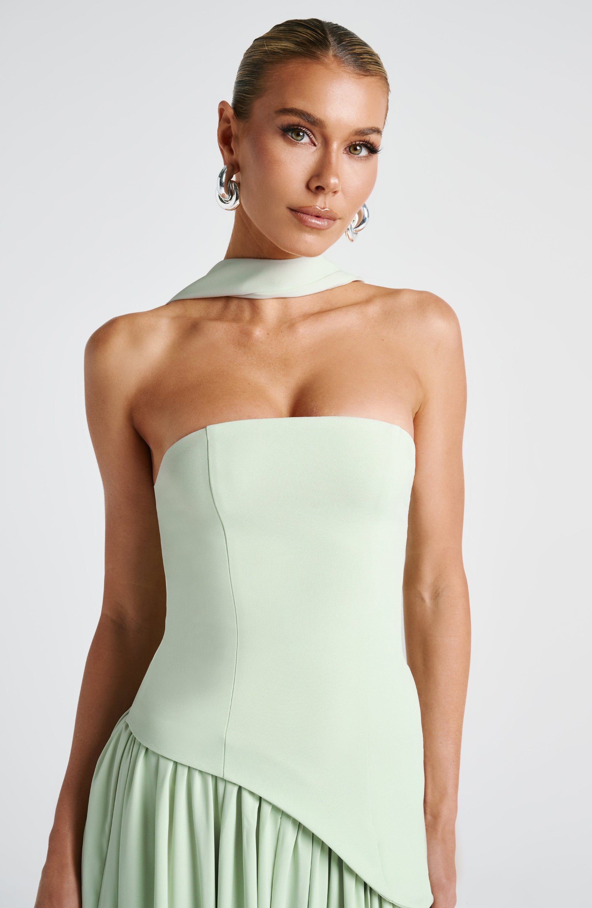 Maliyah Maxi Dress - Mint Dress Fardora Premium Exclusive Design