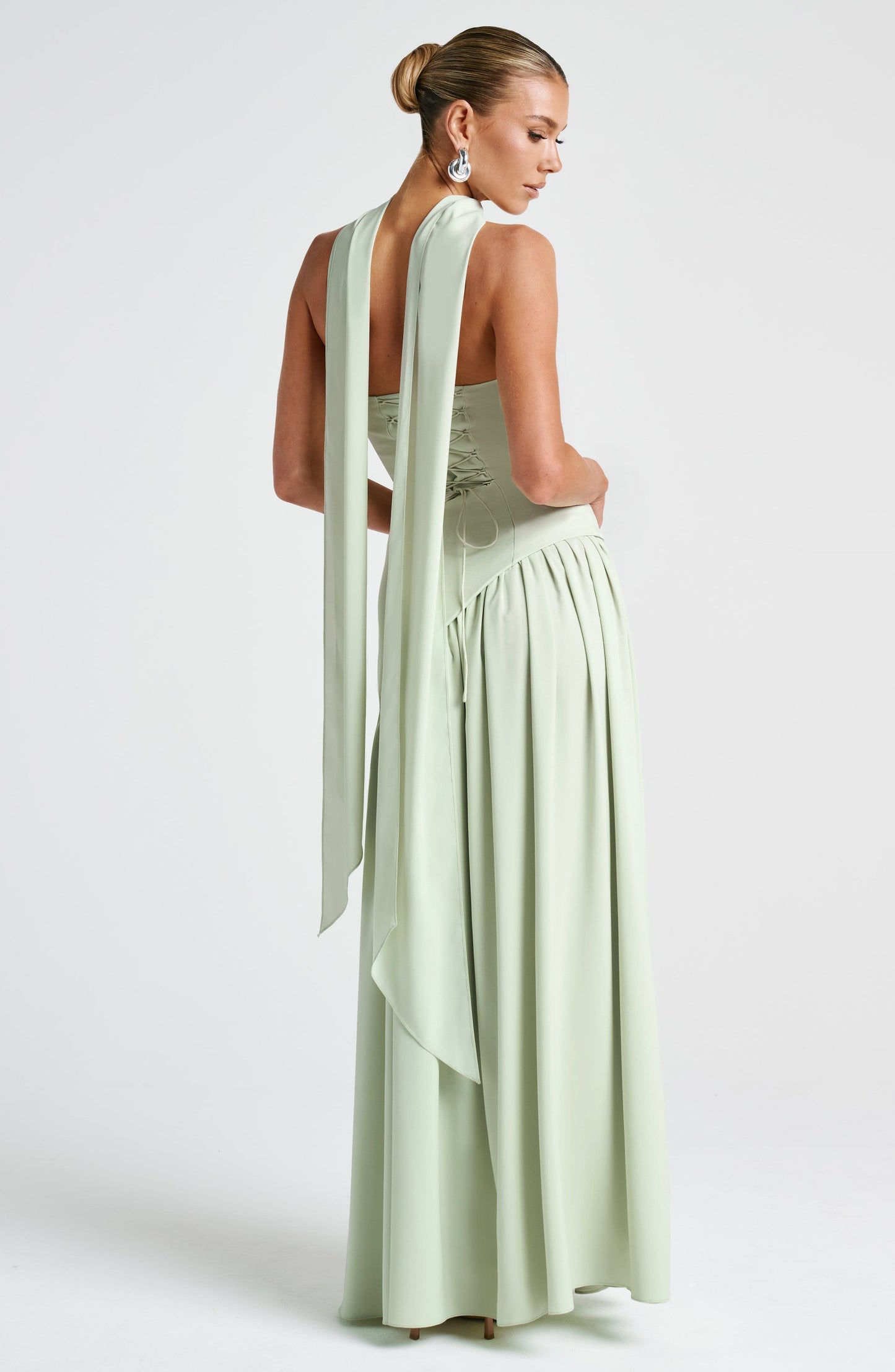 Maliyah Maxi Dress - Mint Dress Fardora Premium Exclusive Design
