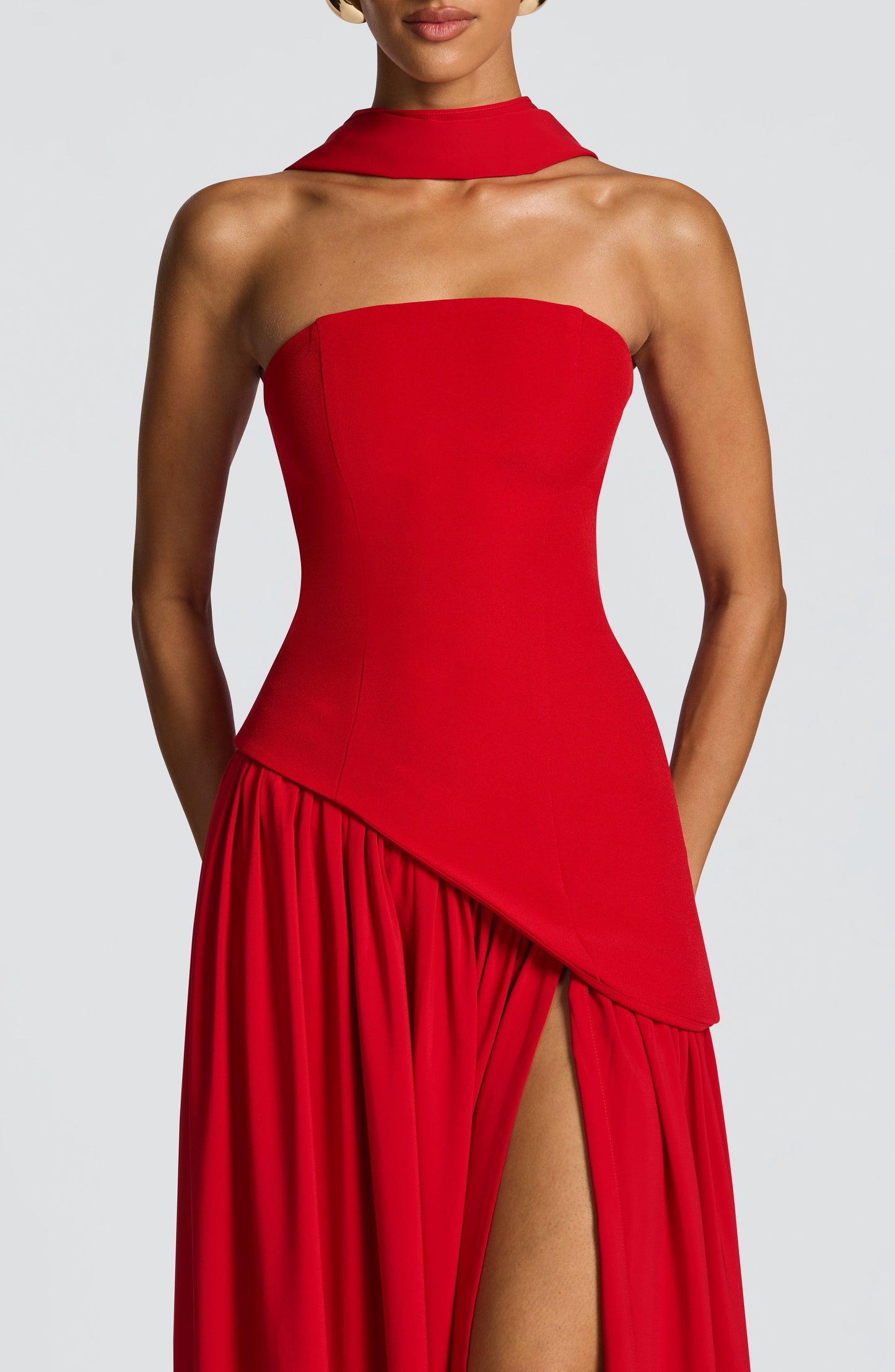 Maliyah Maxi Dress - Red Dress Fardora Premium Exclusive Design