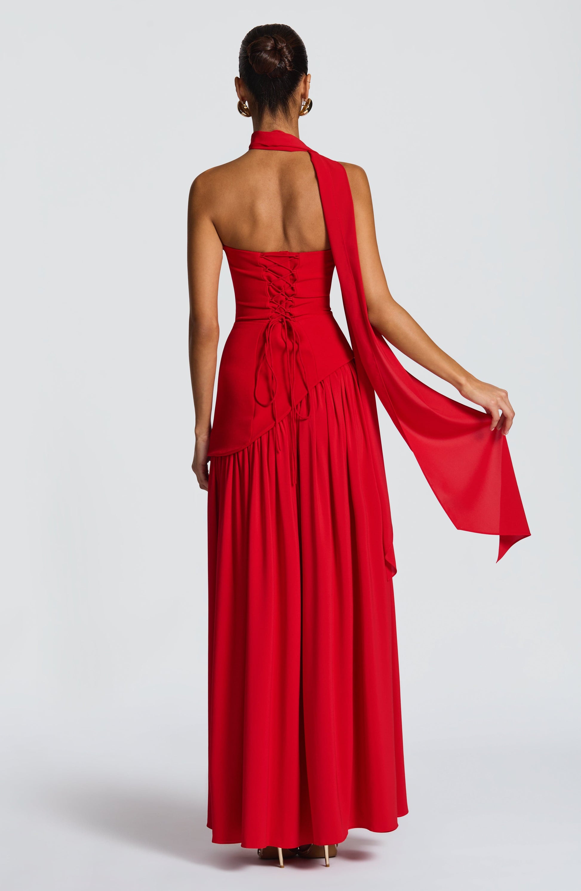 Maliyah Maxi Dress - Red Dress Fardora Premium Exclusive Design