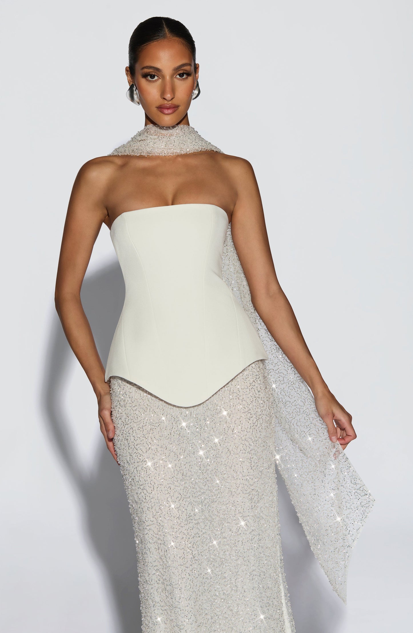 Oakley Corset - Ivory Tops Fardora Premium Exclusive Design
