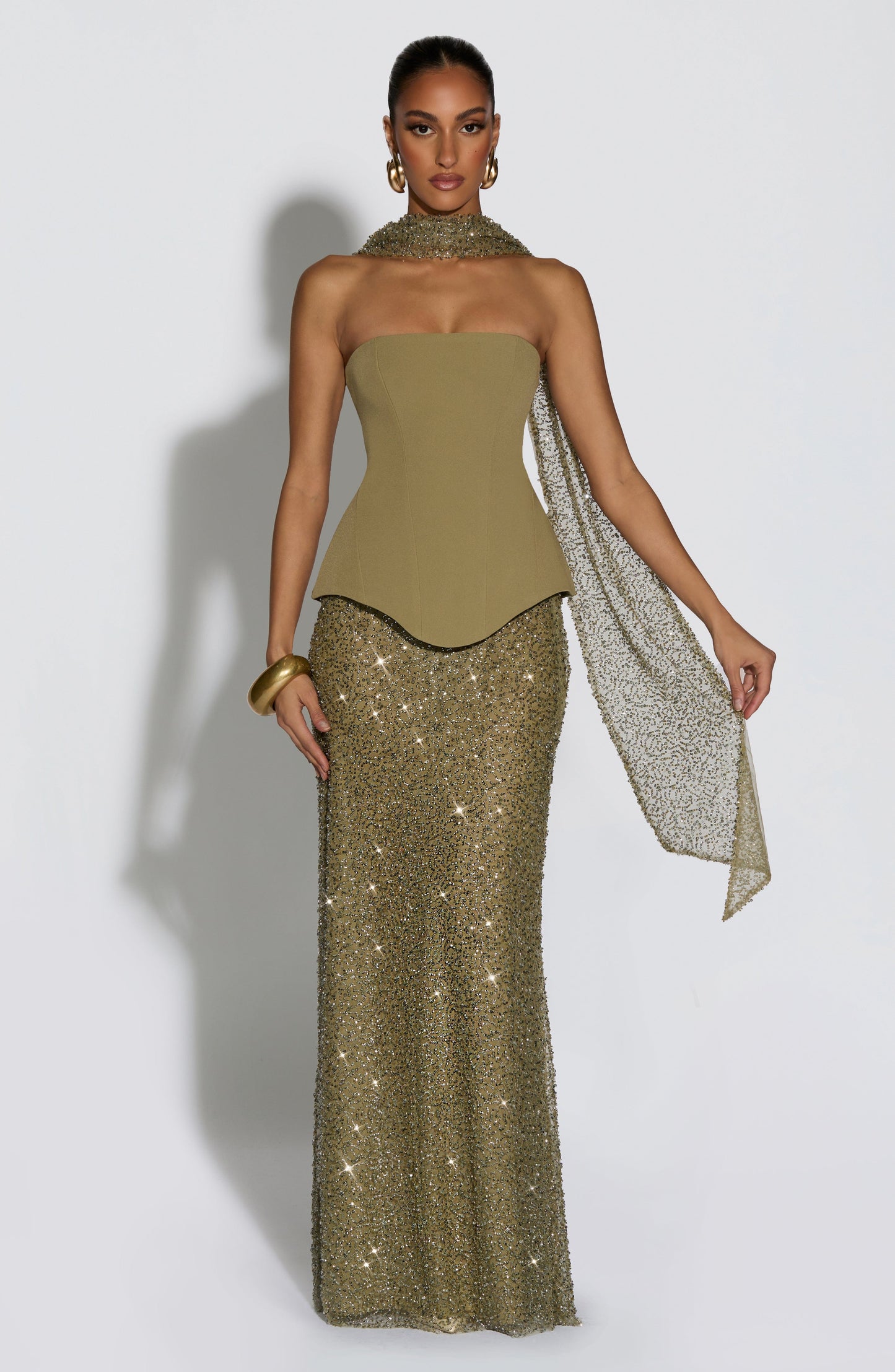 Oakley Corset - Sage Tops Fardora Premium Exclusive Design