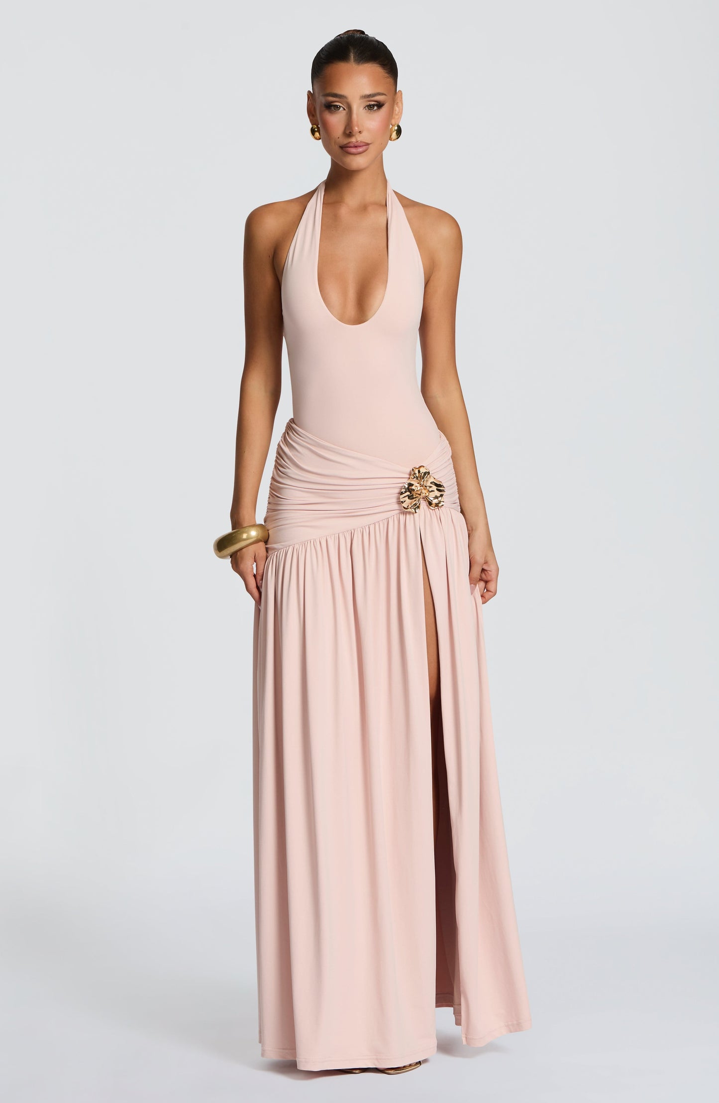 Odele Bodysuit - Soft Blush Bodysuit Fardora Premium Exclusive Design