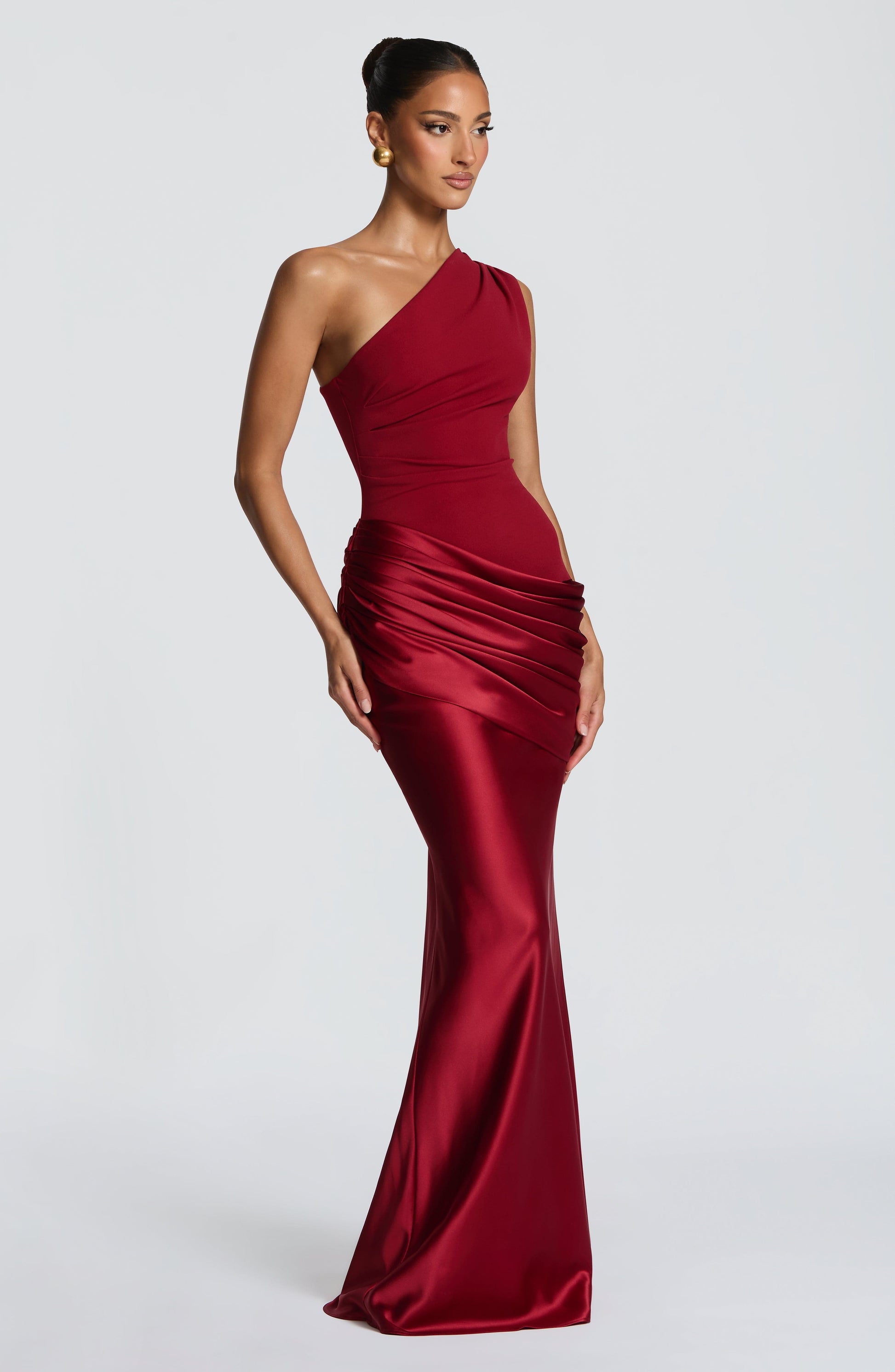 Sadona Maxi Dress - Deep Red Dress Fardora Premium Exclusive Design