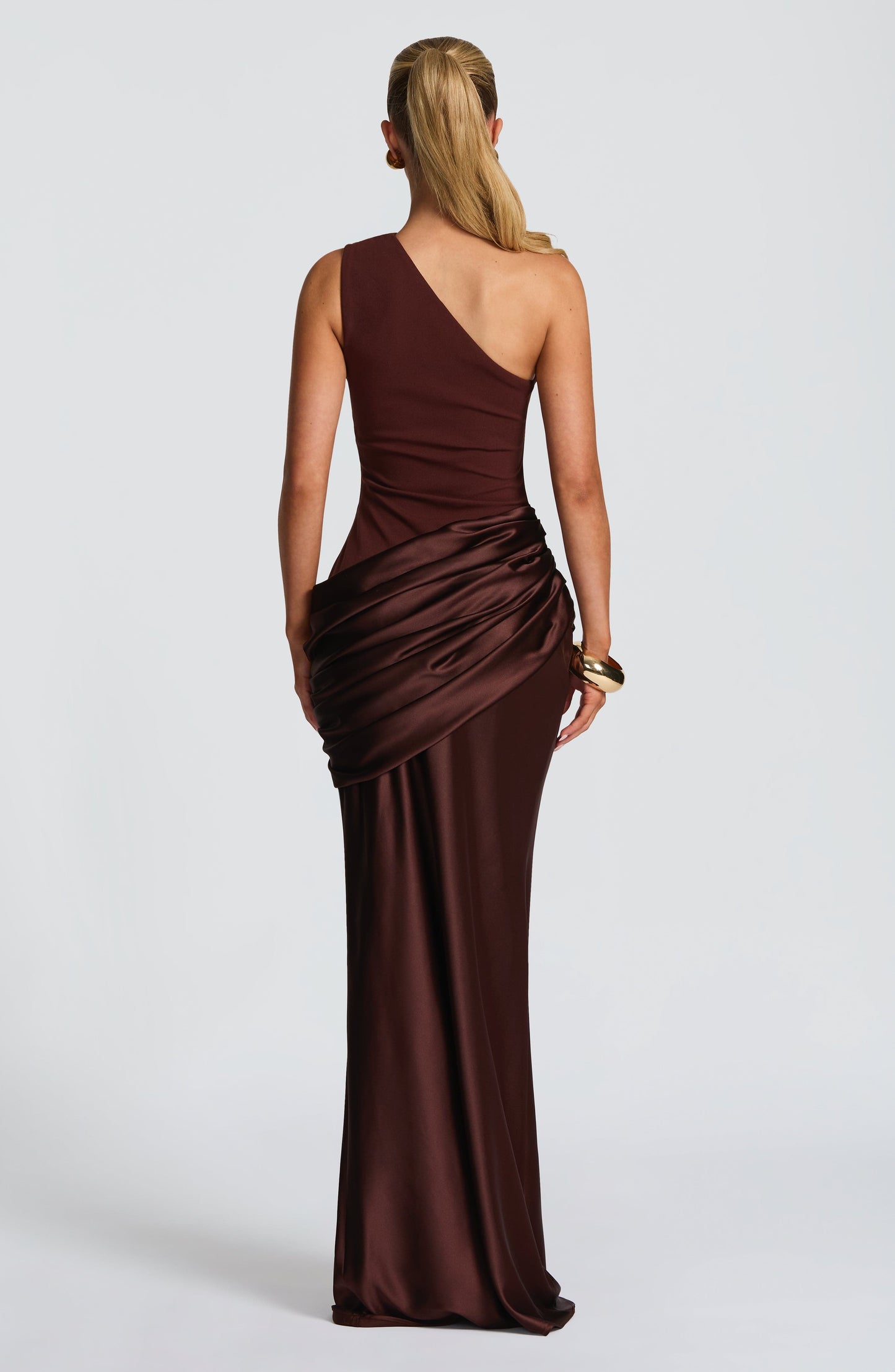 Sadona Maxi Dress - Plum Brown Dress Fardora Premium Exclusive Design