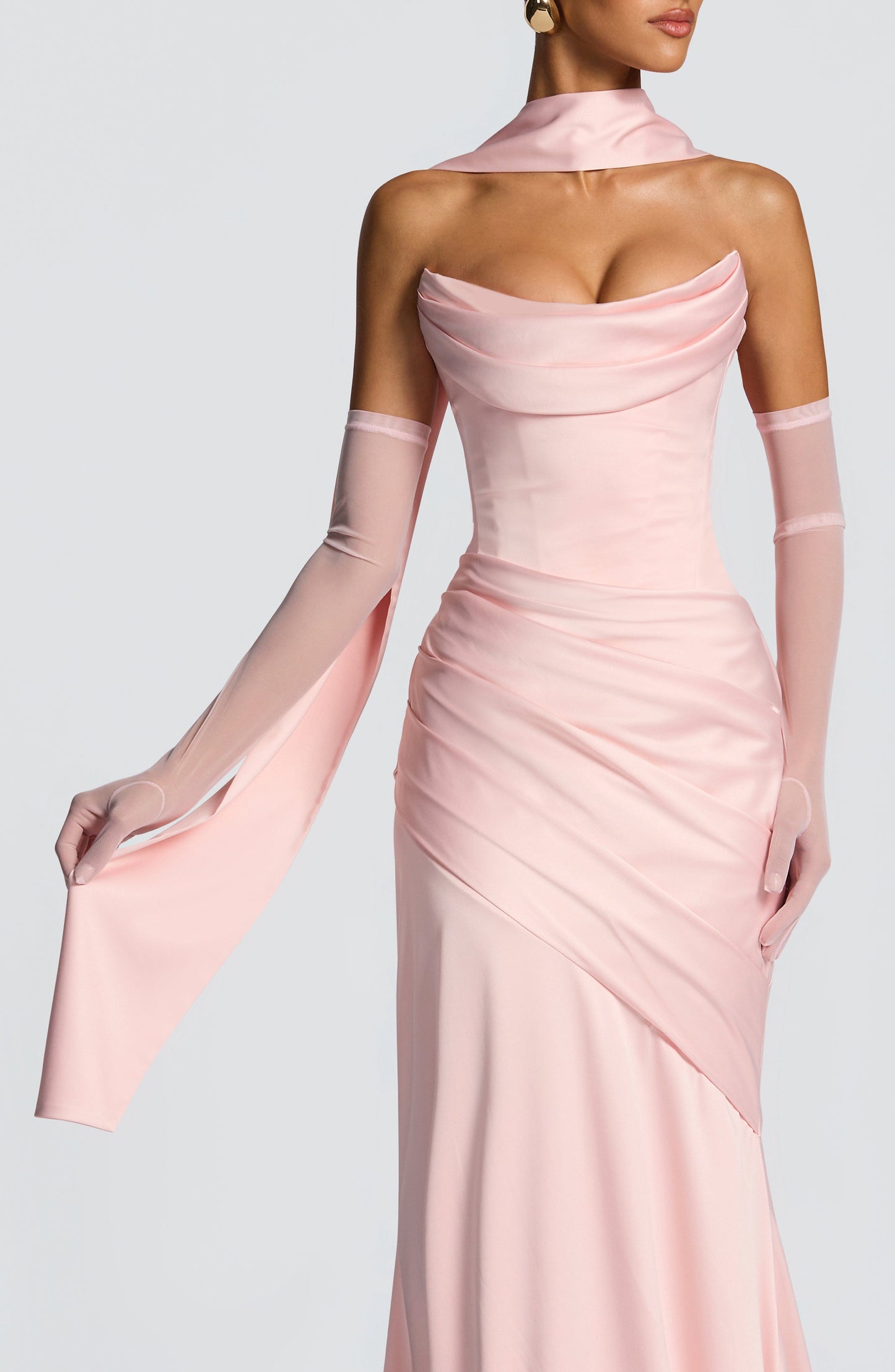 Sybil Scarf - Blush Accessories ONE SIZE Fardora Premium Exclusive Design