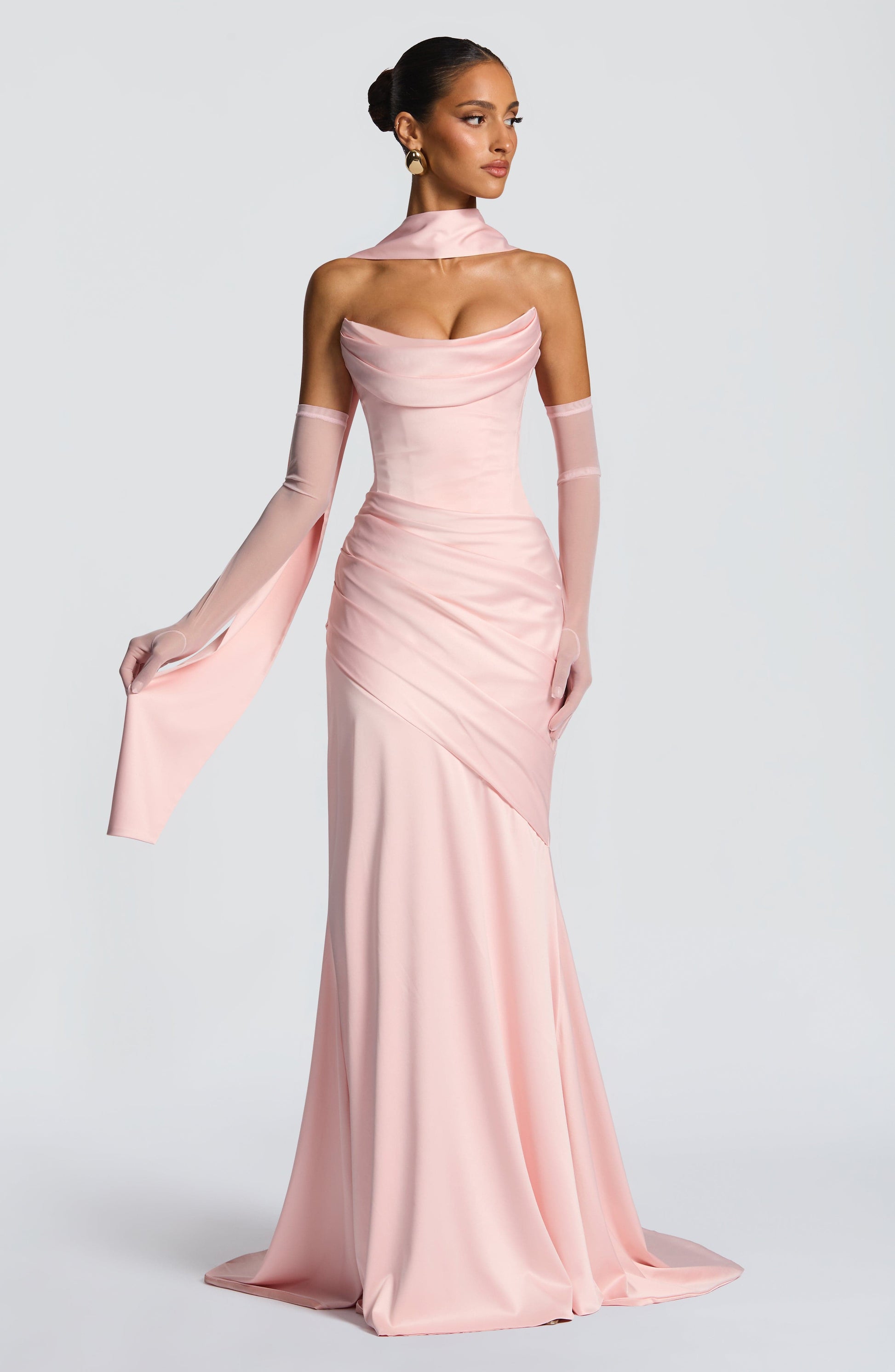 Sybil Scarf - Blush Accessories ONE SIZE Fardora Premium Exclusive Design
