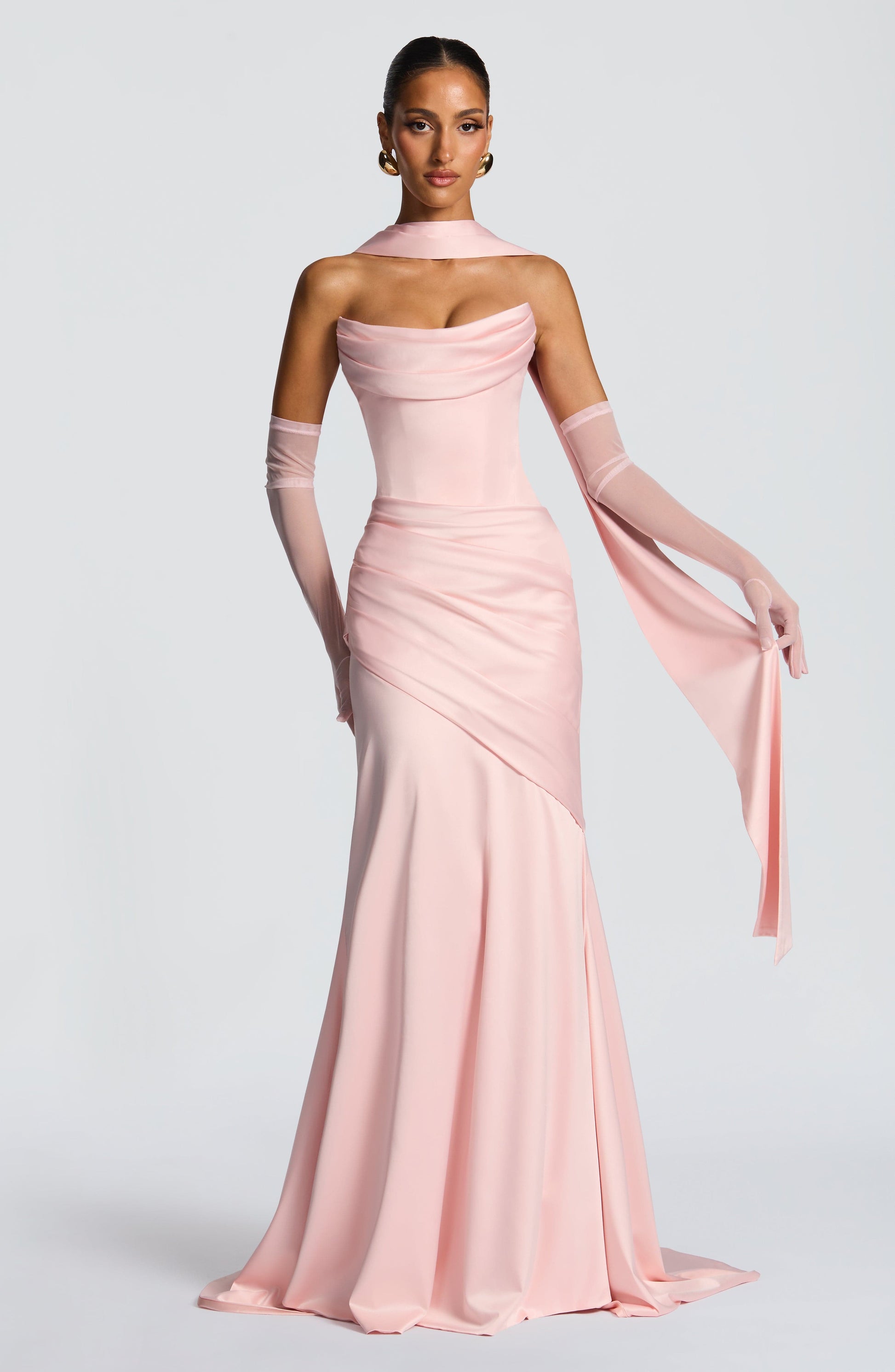 Sybil Scarf - Blush Accessories ONE SIZE Fardora Premium Exclusive Design