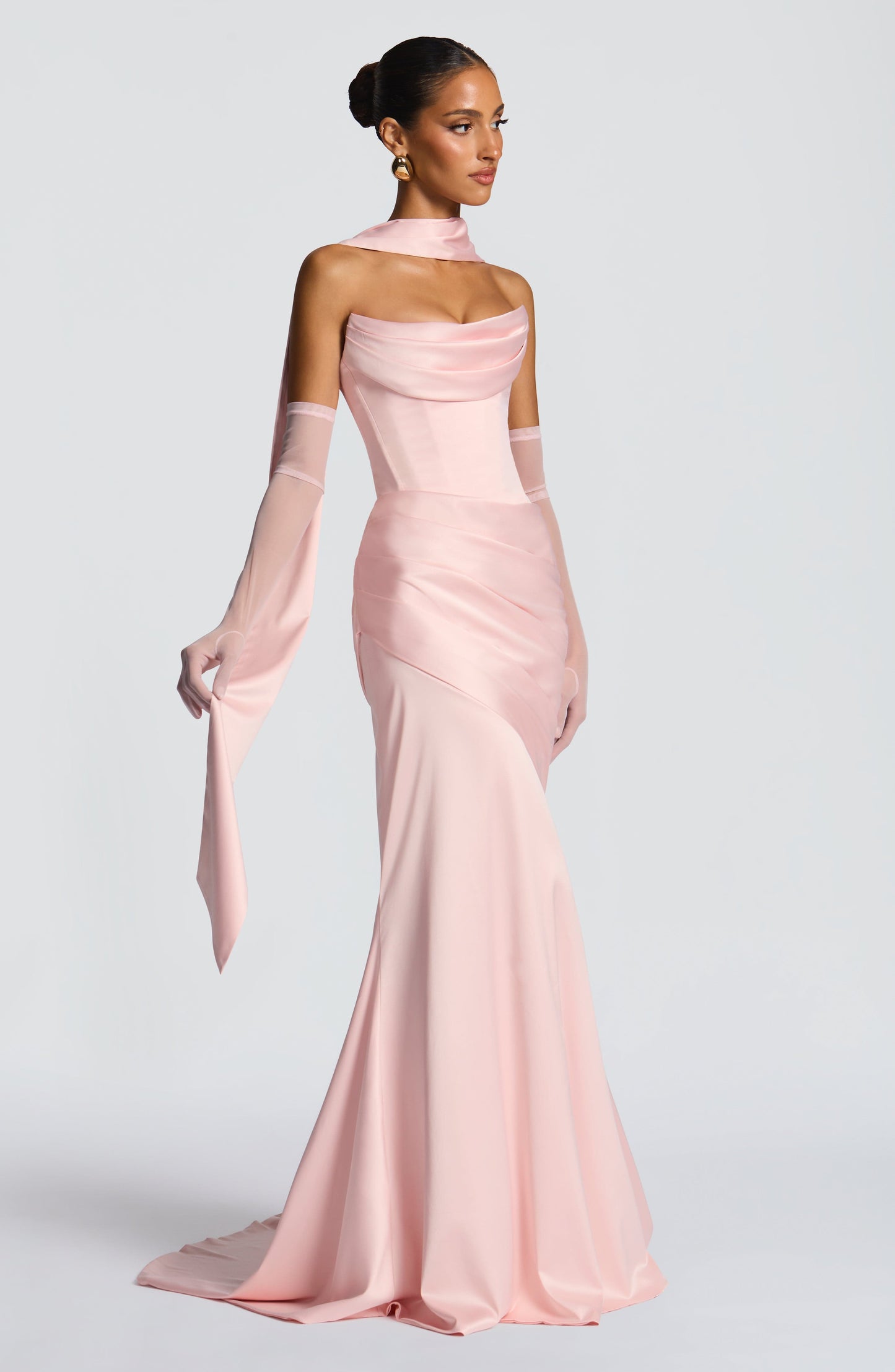 Sybil Scarf - Blush Accessories ONE SIZE Fardora Premium Exclusive Design
