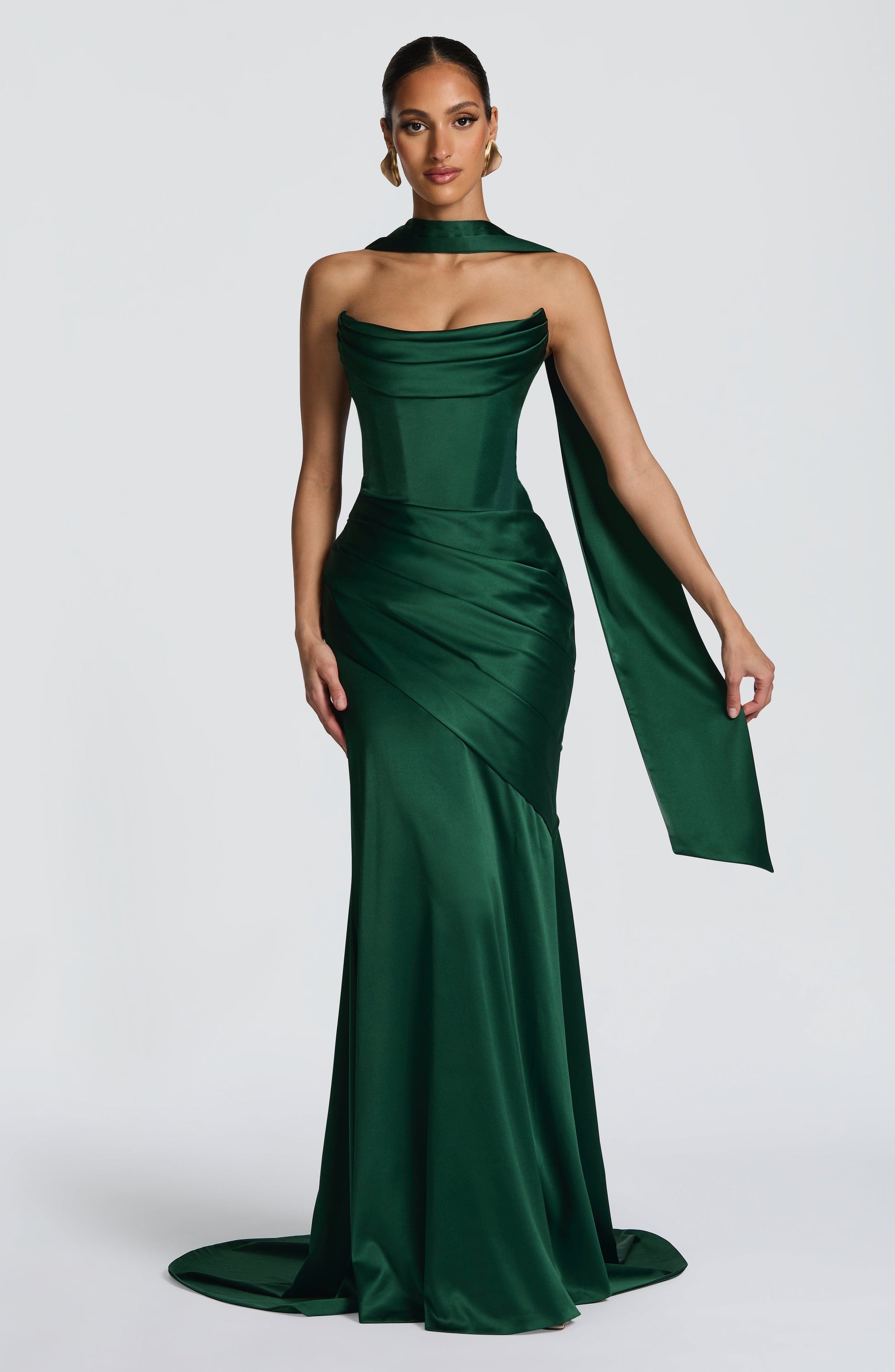 Sybil Scarf - Emerald Accessories ONE SIZE Fardora Premium Exclusive Design