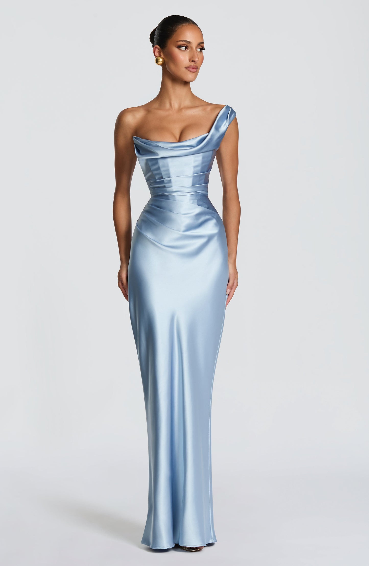 Thalassa Maxi Dress - Glacier Blue Dress Fardora Premium Exclusive Design