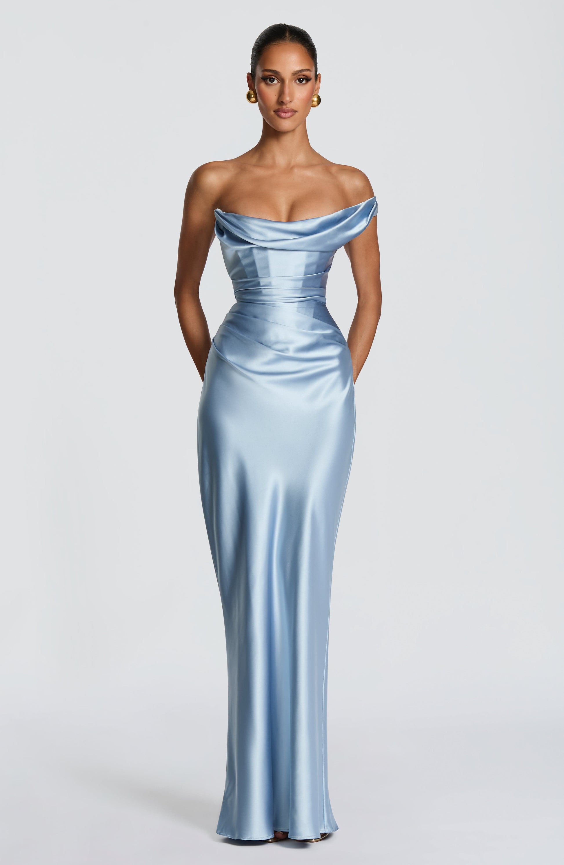 Thalassa Maxi Dress - Glacier Blue Dress XS Fardora Premium Exclusive Design
