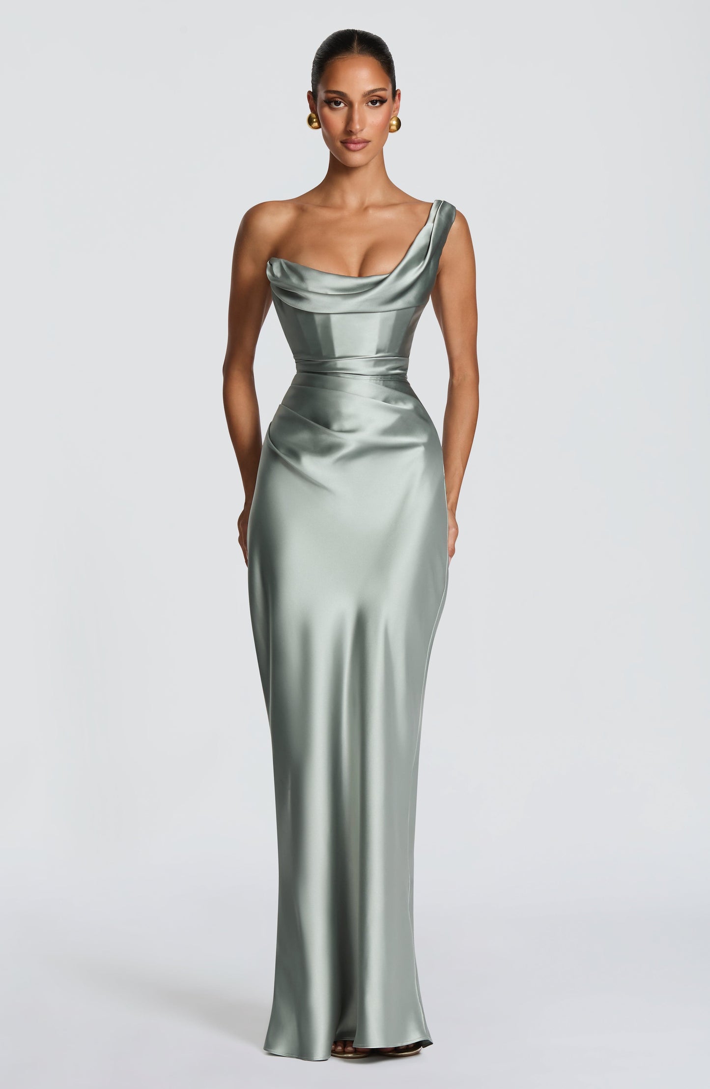 Thalassa Maxi Dress - Sage Dress Fardora Premium Exclusive Design
