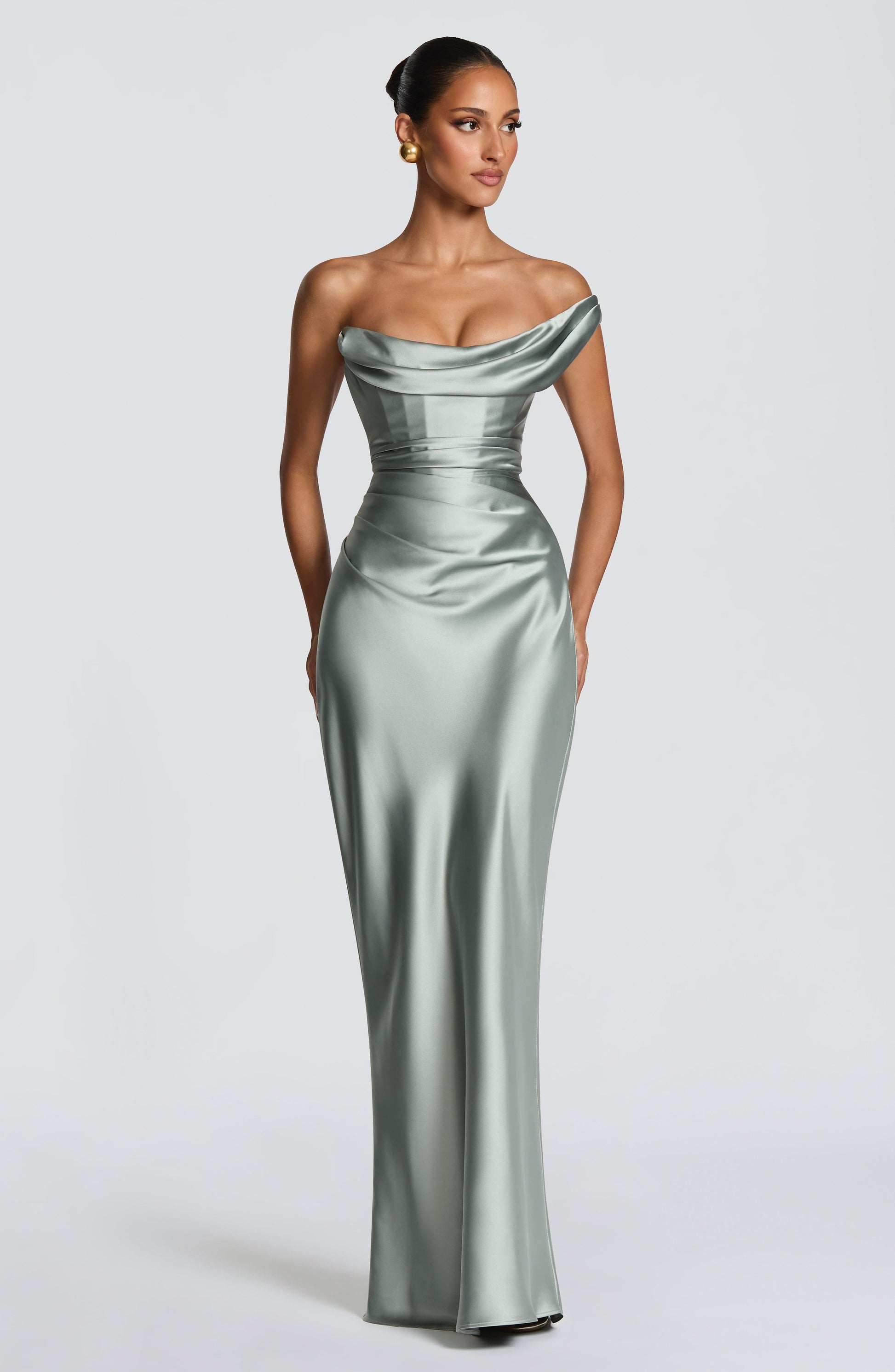 Thalassa Maxi Dress - Sage Dress Fardora Premium Exclusive Design