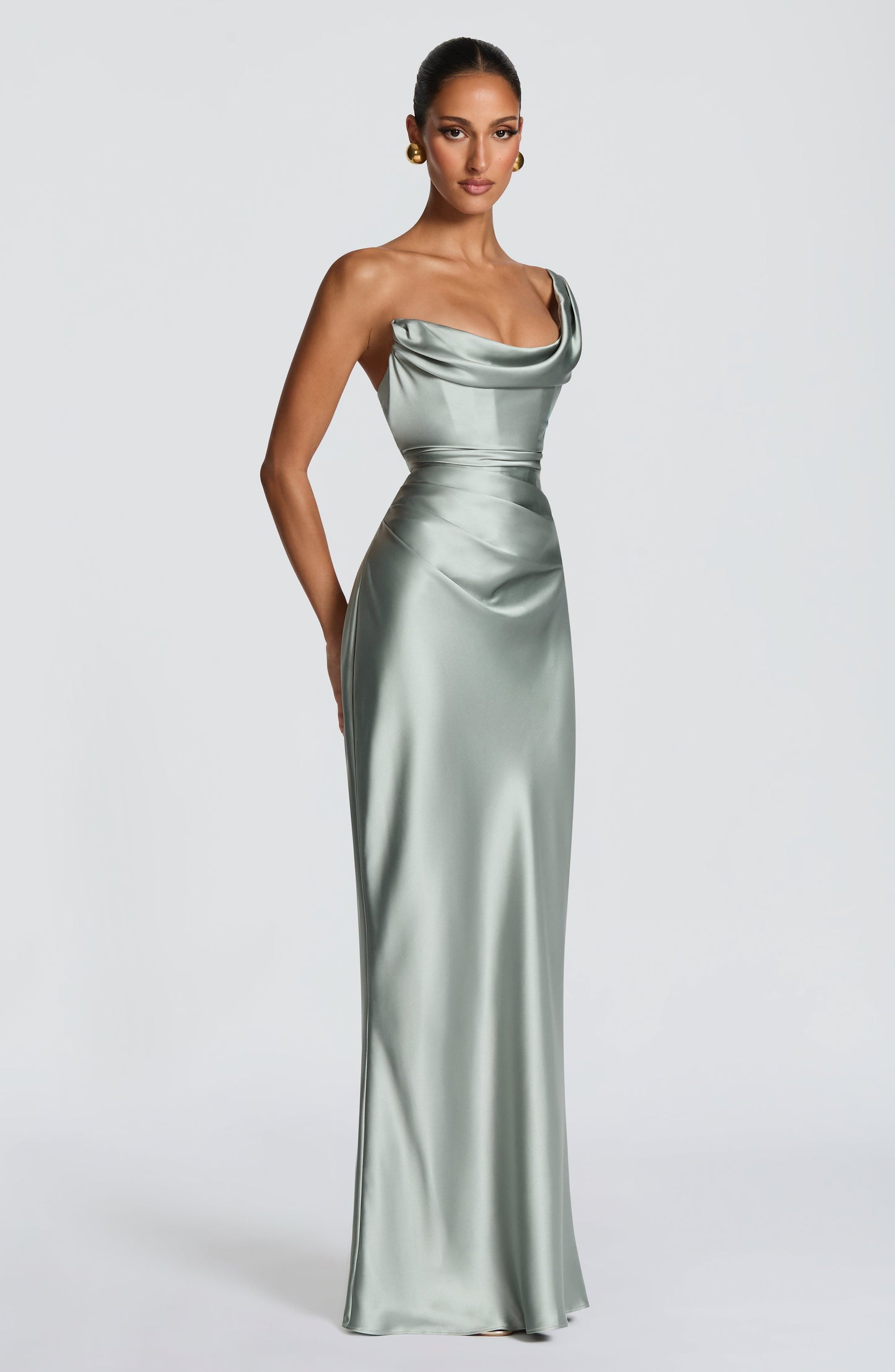 Thalassa Maxi Dress - Sage Dress Fardora Premium Exclusive Design
