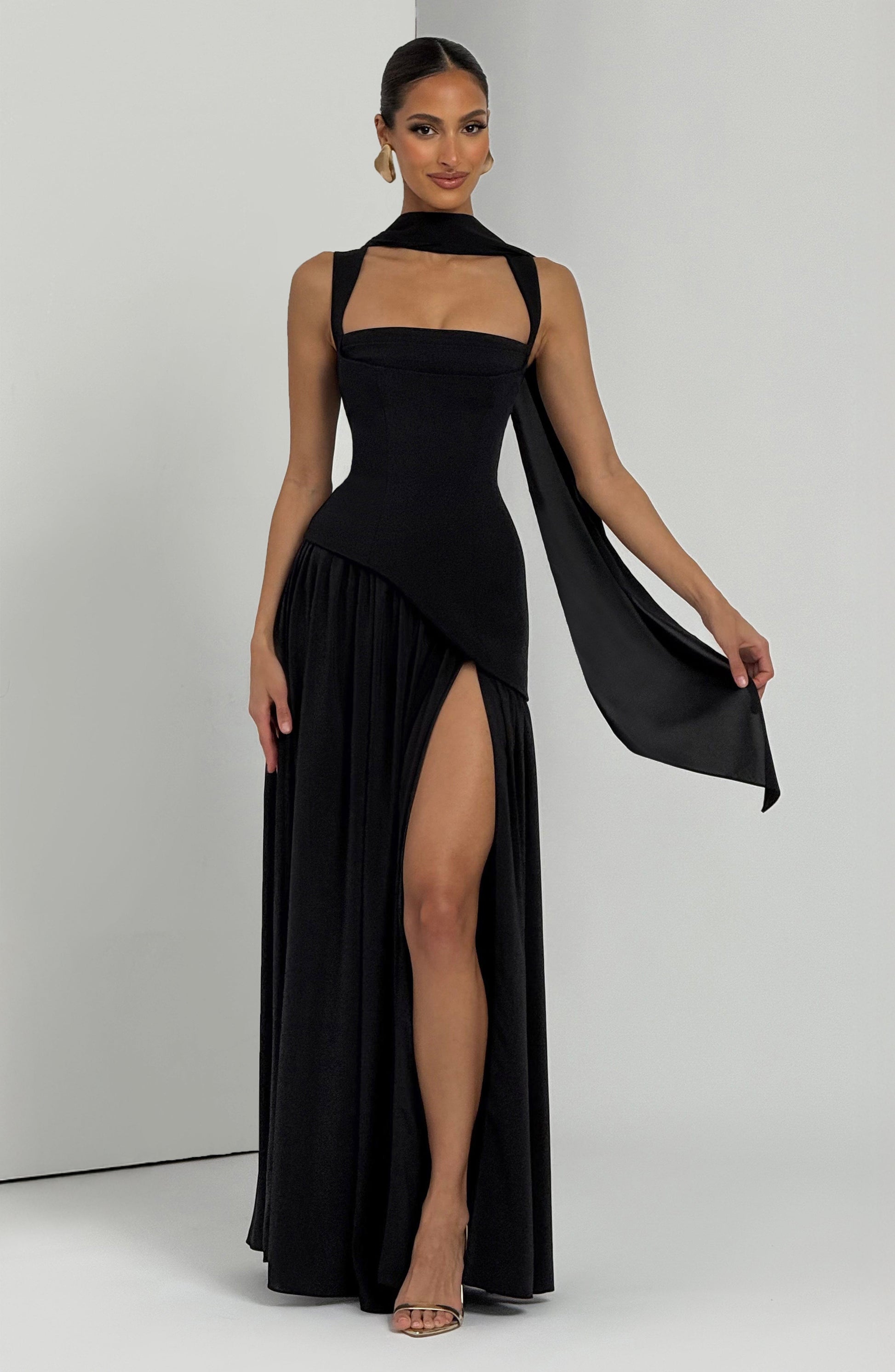 Tullulah Maxi Dress - Black Dress Babyboo Fashion Premium Exclusive Design