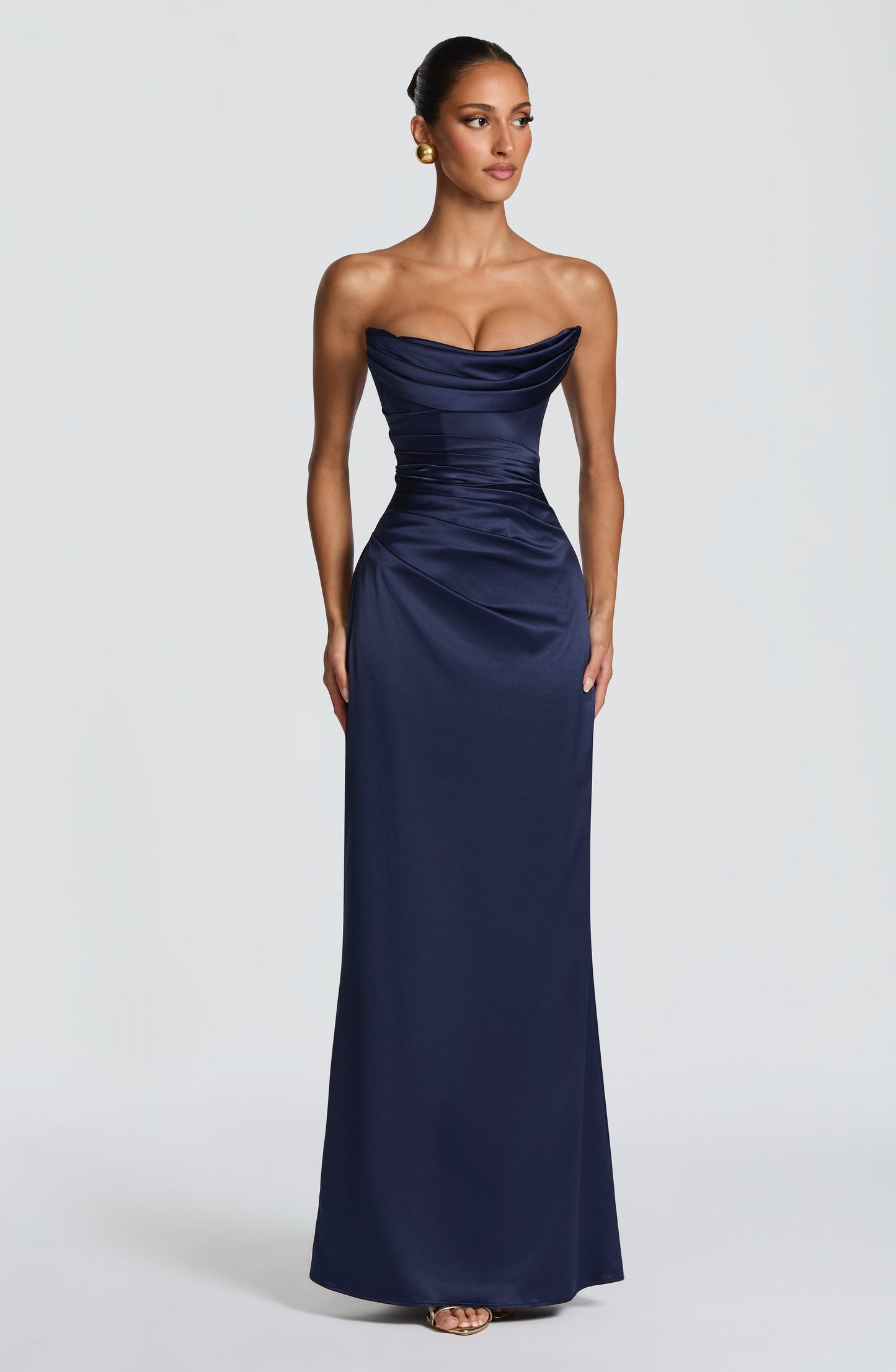 Vessa Maxi Dress - Navy Dress Fardora Premium Exclusive Design