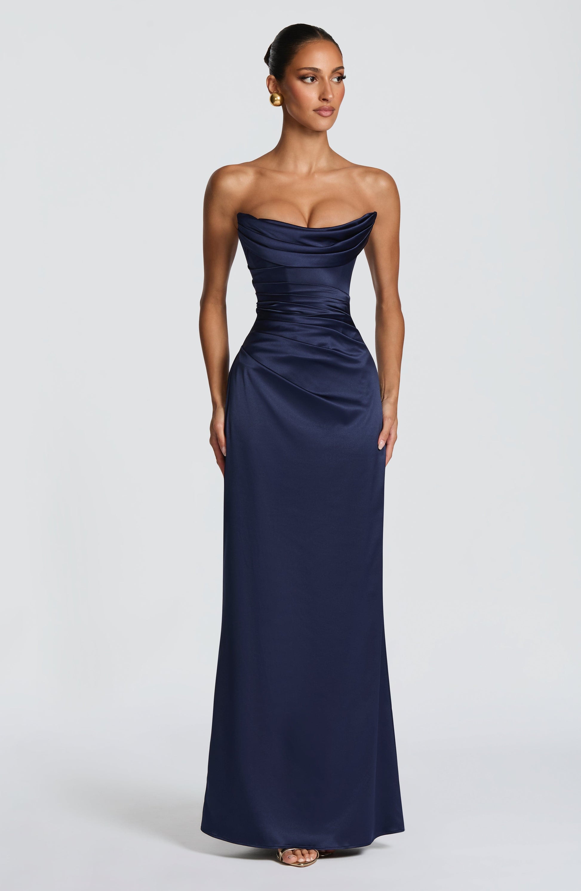Vessa Maxi Dress - Navy Dress Fardora Premium Exclusive Design
