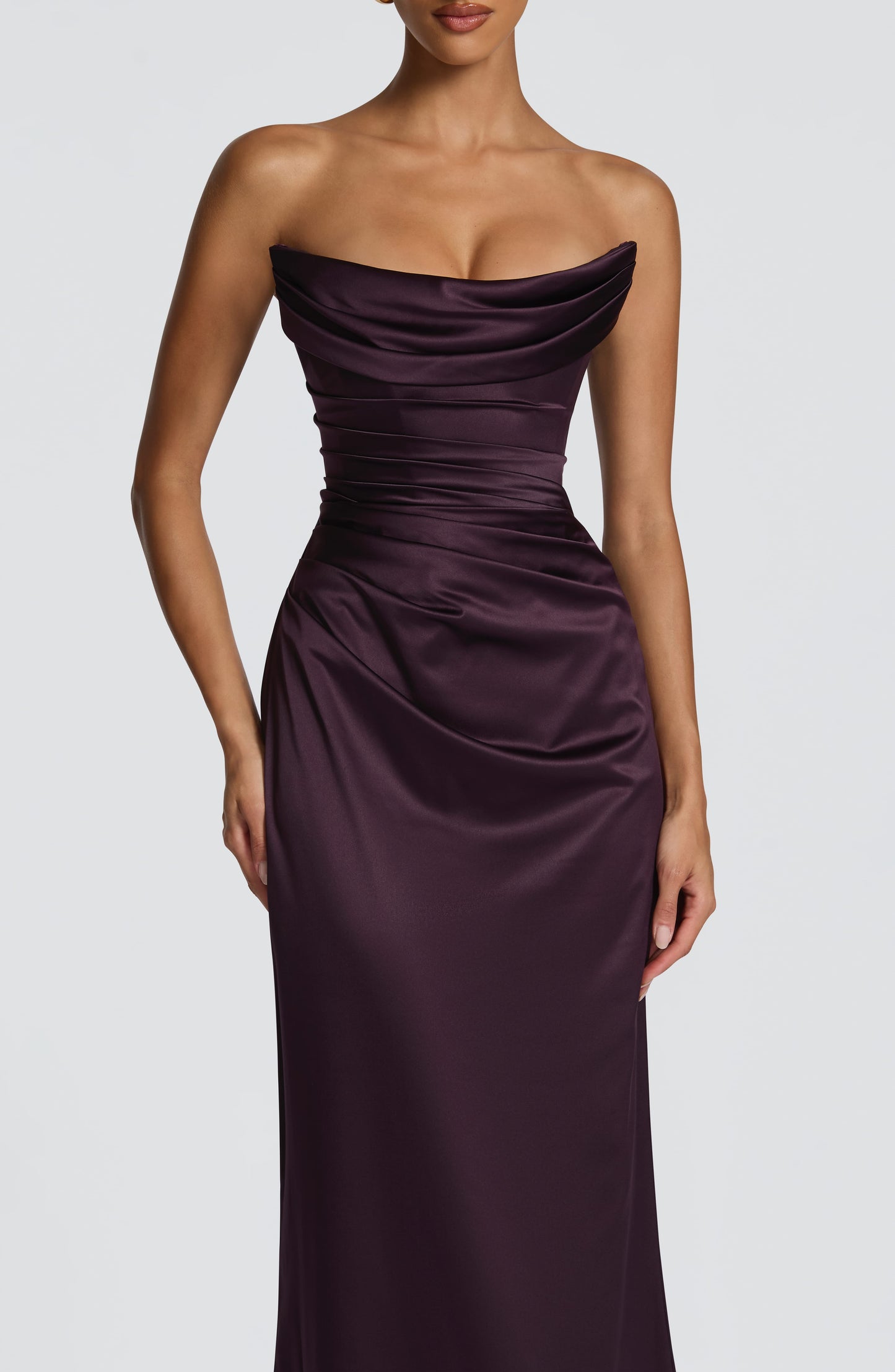 Vessa Maxi Dress - Plum Dress Fardora Premium Exclusive Design