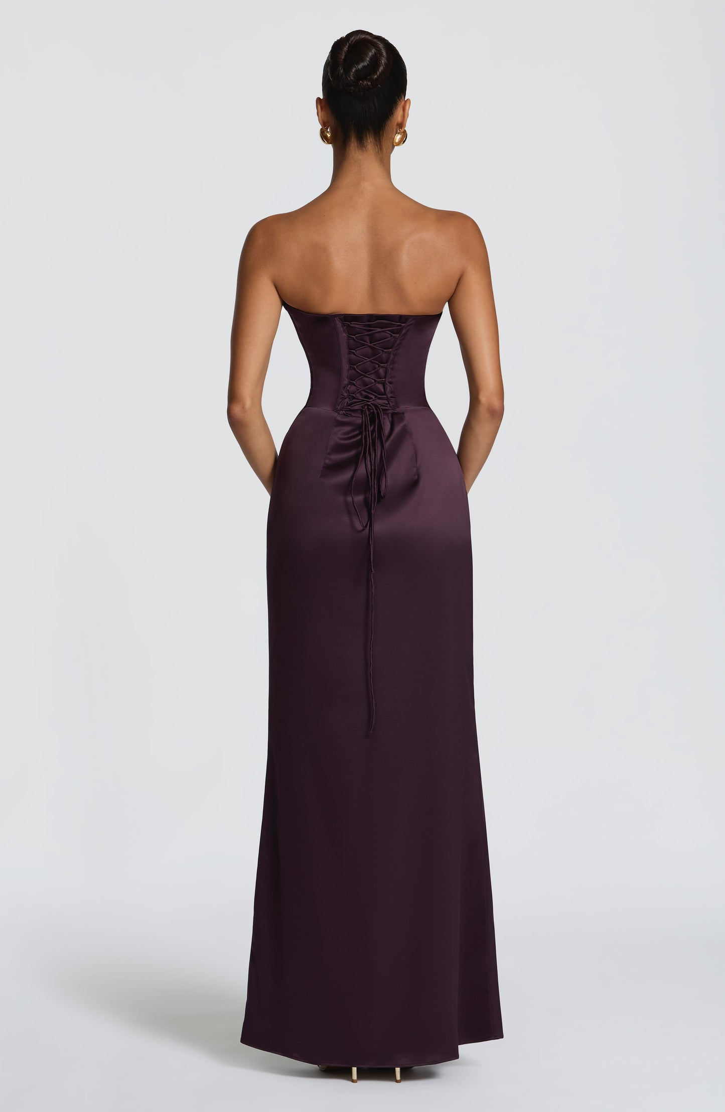 Vessa Maxi Dress - Plum Dress Fardora Premium Exclusive Design