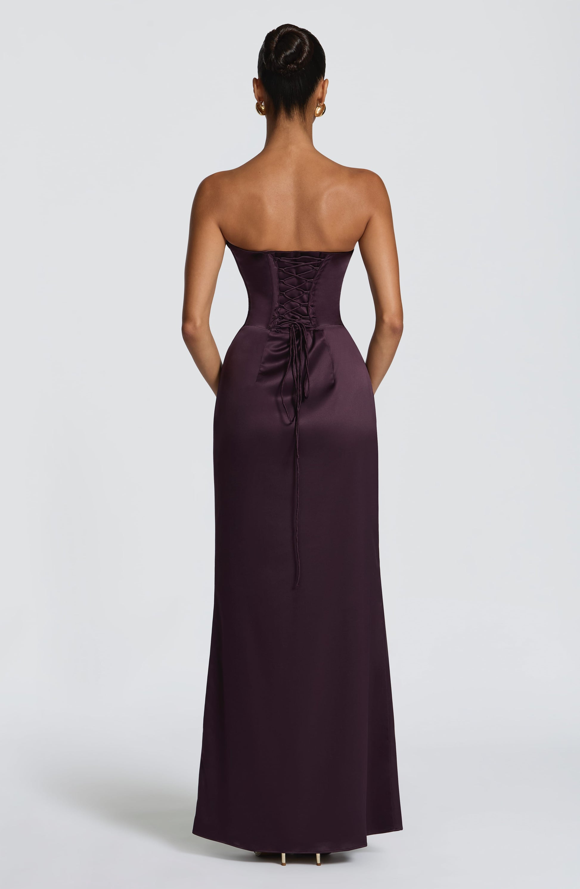 Vessa Maxi Dress - Plum Dress Fardora Premium Exclusive Design